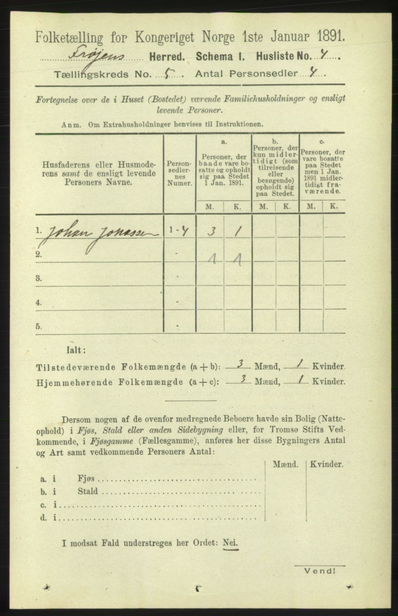 RA, 1891 census for 1619 Frøya, 1891, p. 3241