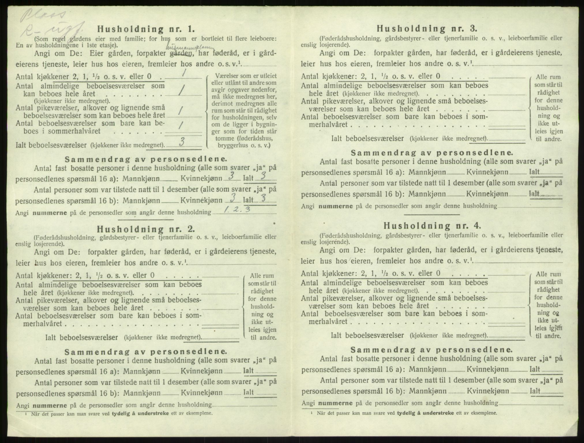 SAB, 1920 census for Sogndal, 1920, p. 716