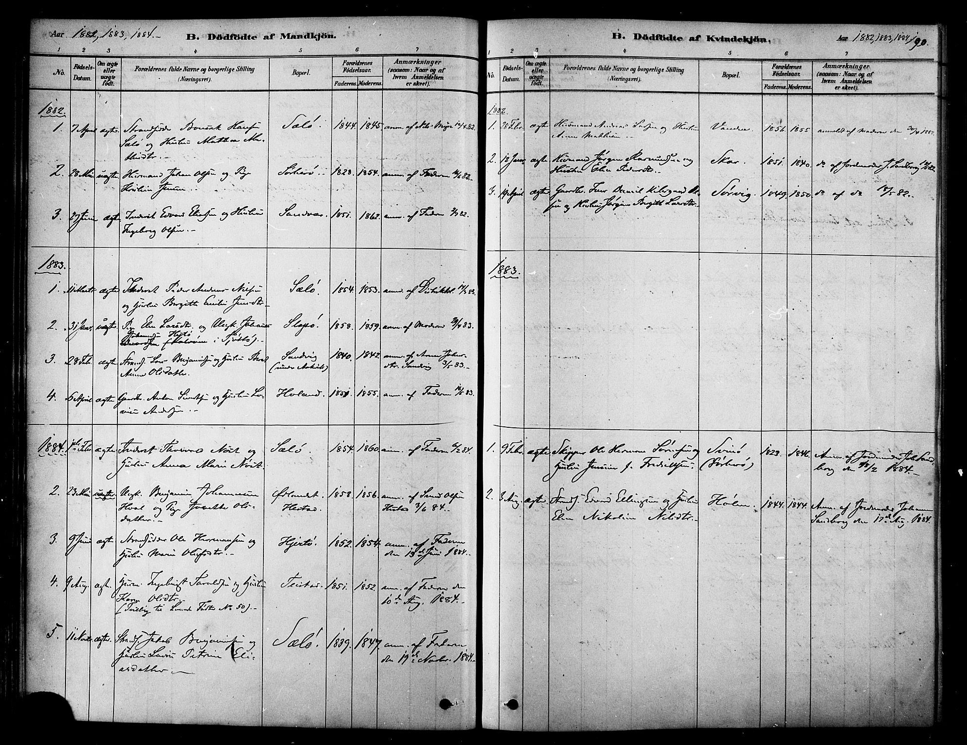 Ministerialprotokoller, klokkerbøker og fødselsregistre - Nordland, AV/SAT-A-1459/834/L0507: Parish register (official) no. 834A05, 1878-1892, p. 190