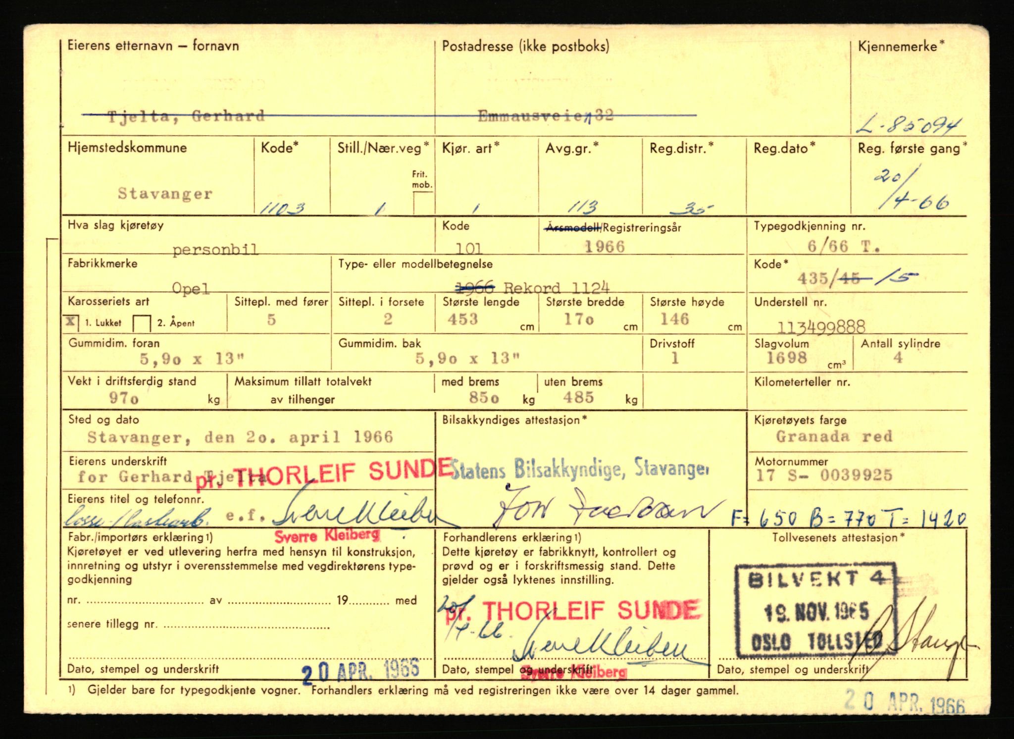 Stavanger trafikkstasjon, AV/SAST-A-101942/0/F/L0073: L-84100 - L-86499, 1930-1971, p. 987