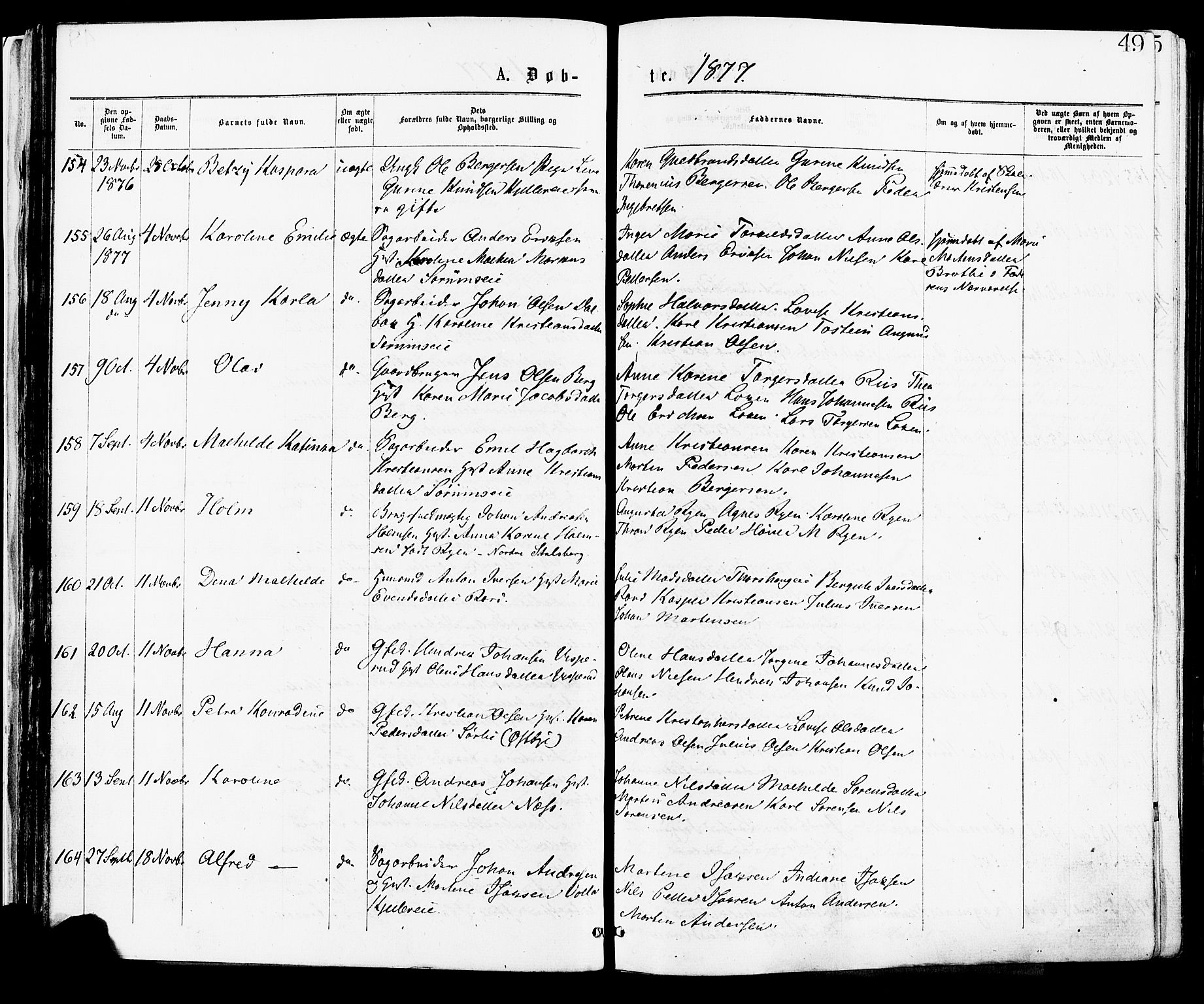 Skedsmo prestekontor Kirkebøker, AV/SAO-A-10033a/F/Fa/L0012: Parish register (official) no. I 12, 1876-1883, p. 49