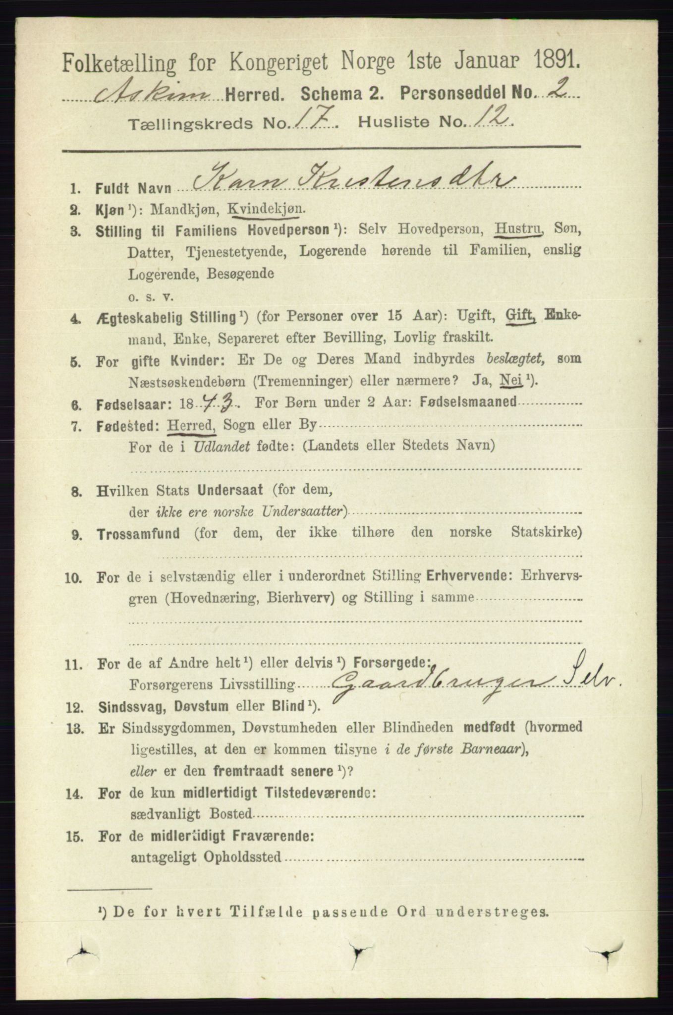 RA, 1891 census for 0124 Askim, 1891, p. 2919