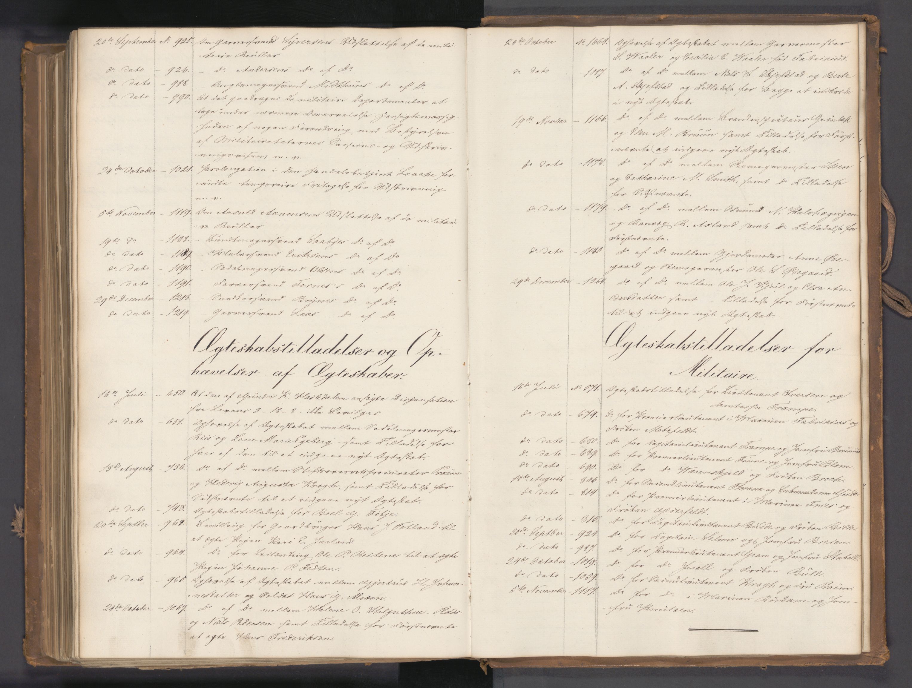 Statsrådssekretariatet, AV/RA-S-1001/A/Ab/L0047: Kgl. res. nr. 541-1301, 2. halvår, 1838