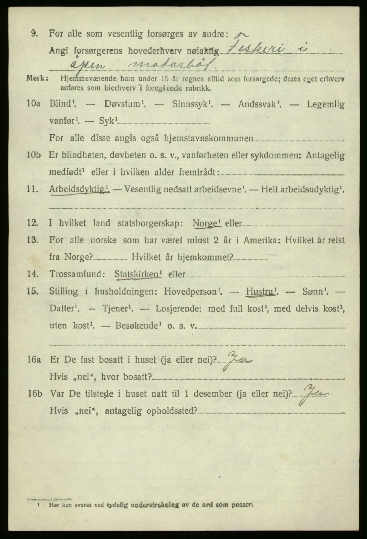 SAB, 1920 census for Kinn, 1920, p. 5100