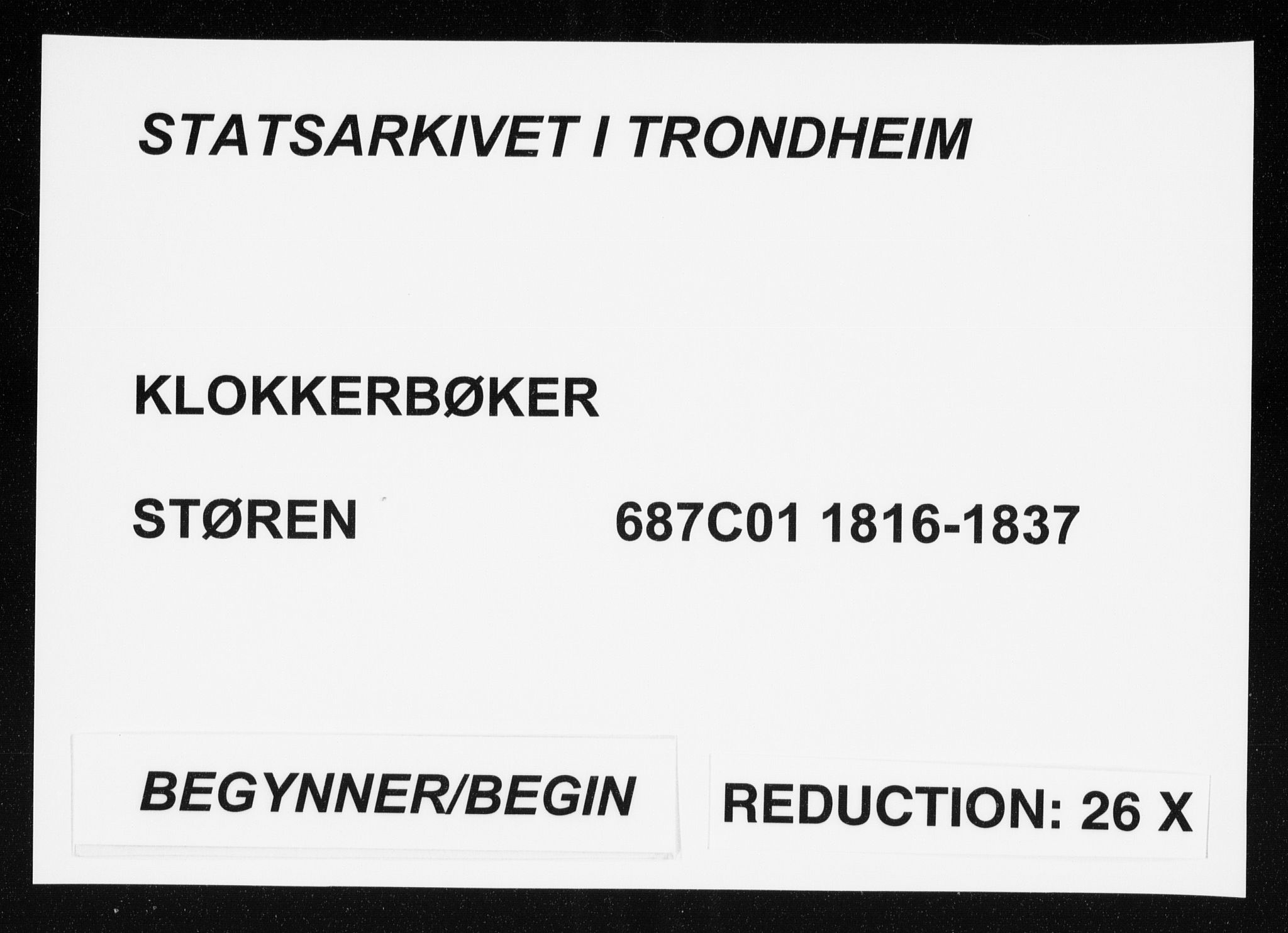 Ministerialprotokoller, klokkerbøker og fødselsregistre - Sør-Trøndelag, SAT/A-1456/687/L1017: Parish register (copy) no. 687C01, 1816-1837