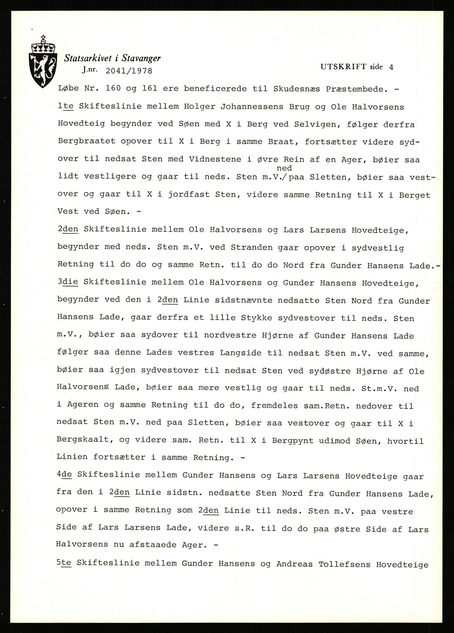 Statsarkivet i Stavanger, AV/SAST-A-101971/03/Y/Yj/L0053: Avskrifter sortert etter gårdsnavn: Leigvam - Liland, 1750-1930, p. 501