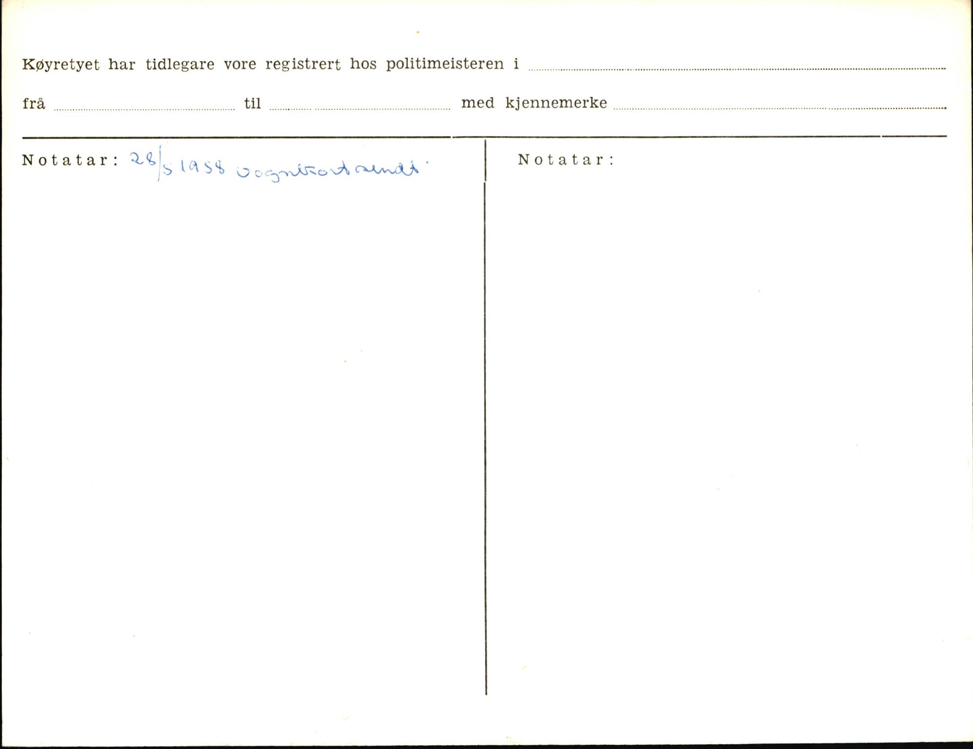 Statens vegvesen, Sogn og Fjordane vegkontor, AV/SAB-A-5301/4/F/L0006: Registerkort utmeldte Fjordane S8300-9500, 1930-1961, p. 23