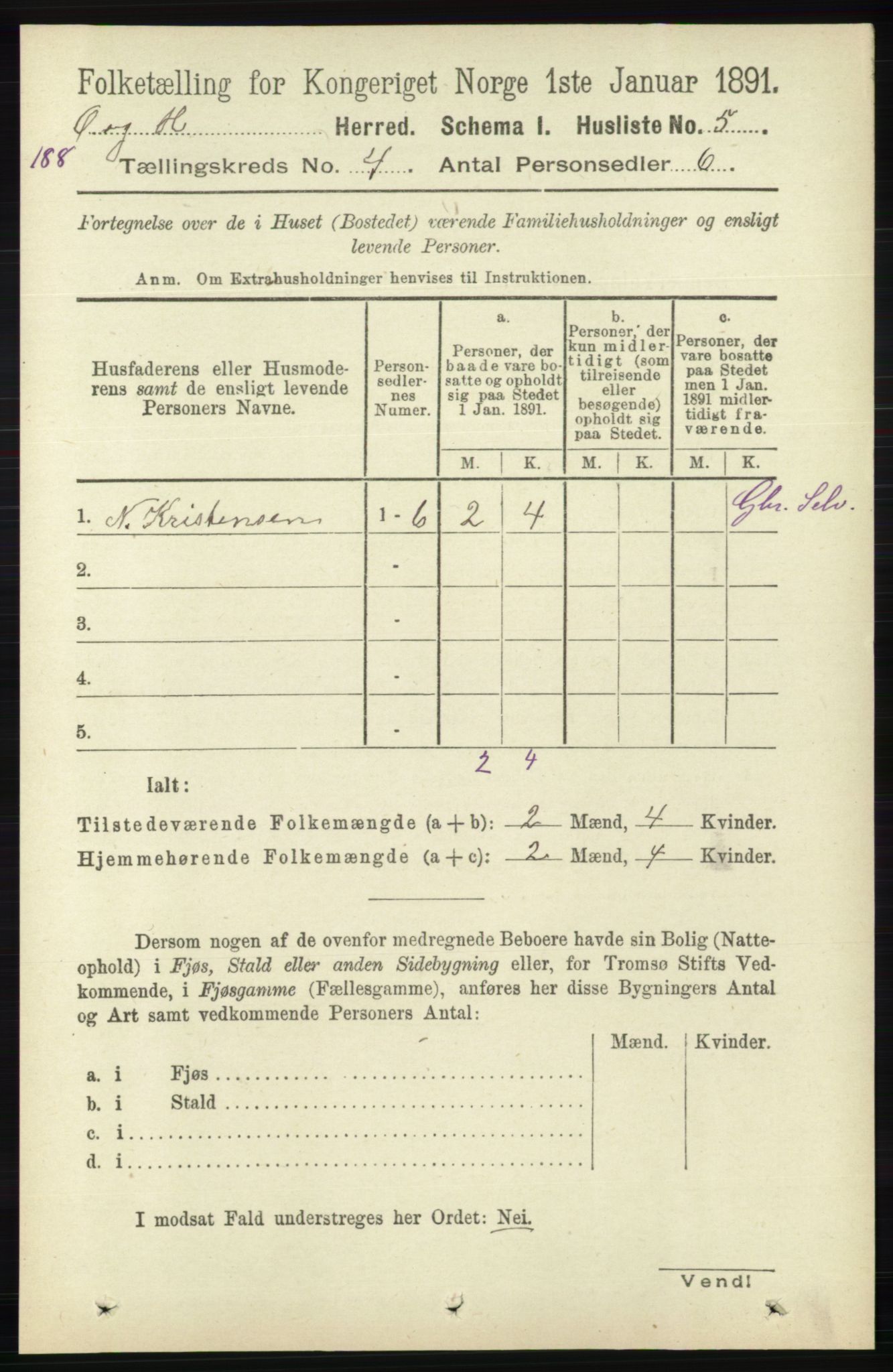 RA, 1891 census for 1016 Øvrebø og Hægeland, 1891, p. 652