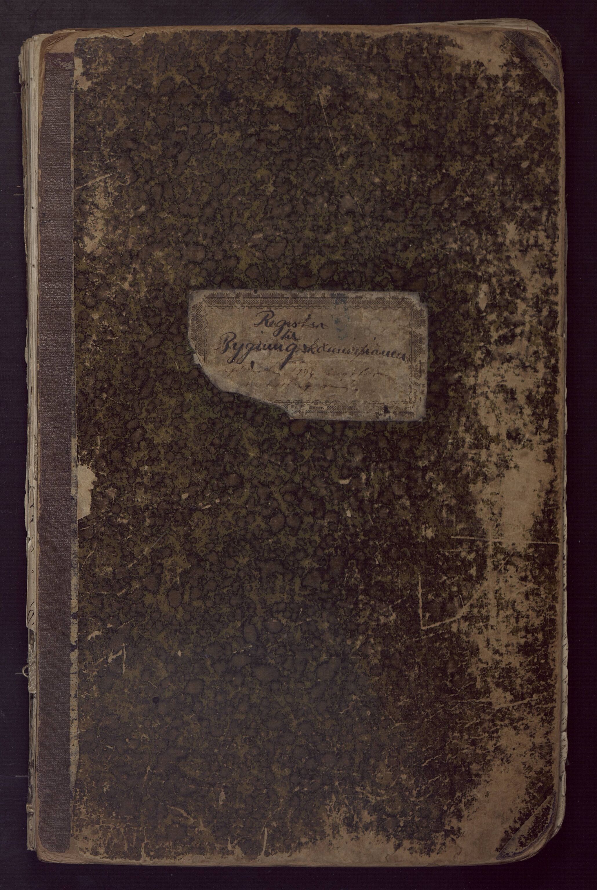 Bergen kommune. Bygningssjefen, BBA/A-0430.1/A/Aa/L0001: Forhandlingsprotokoll, 1830-1899