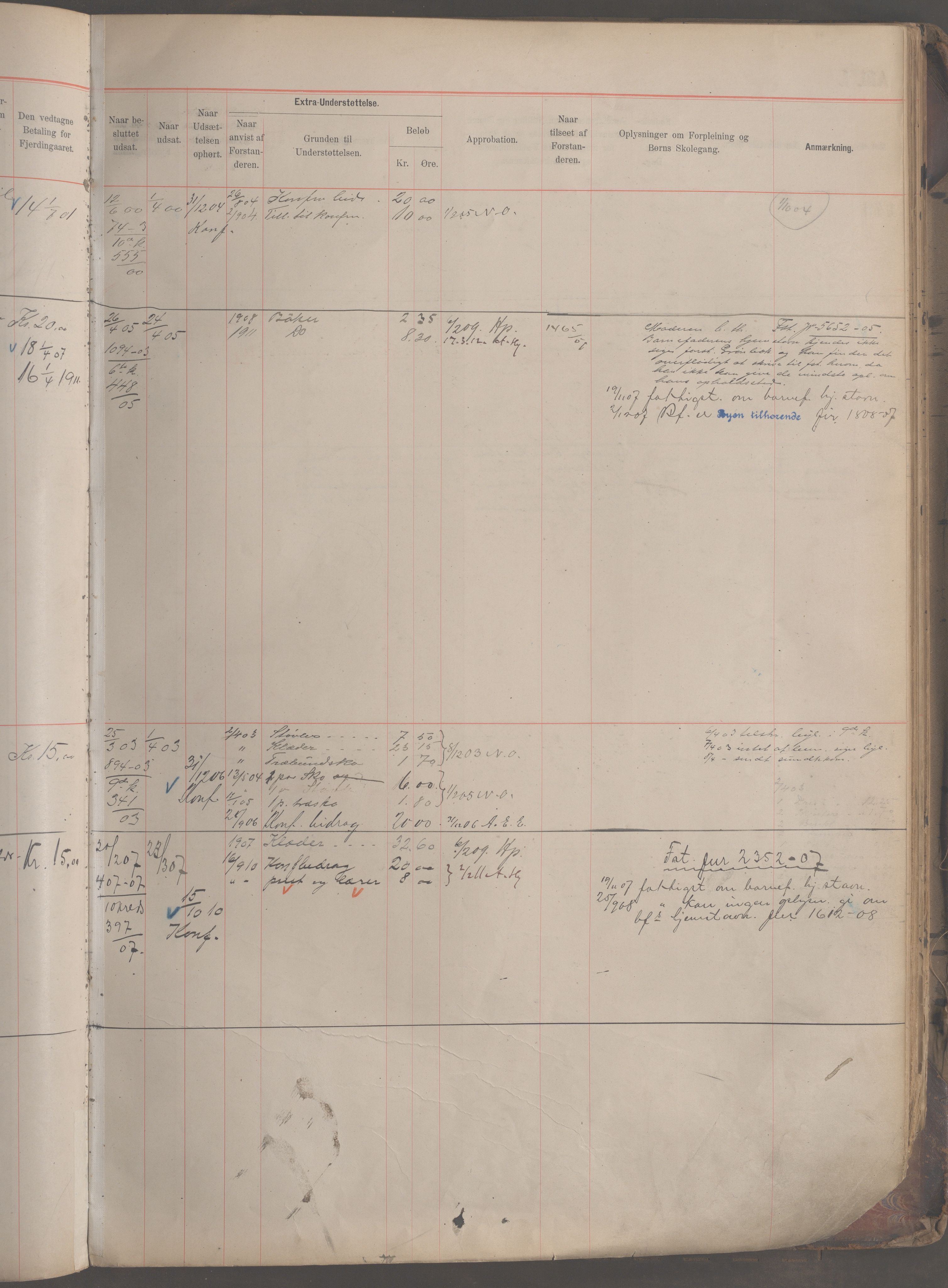 Fattigvesenet, OBA/A-20045/H/Hb/L0005: Manntallsprotokoll. Mnr. 1-399, 1901-1912, p. 87b