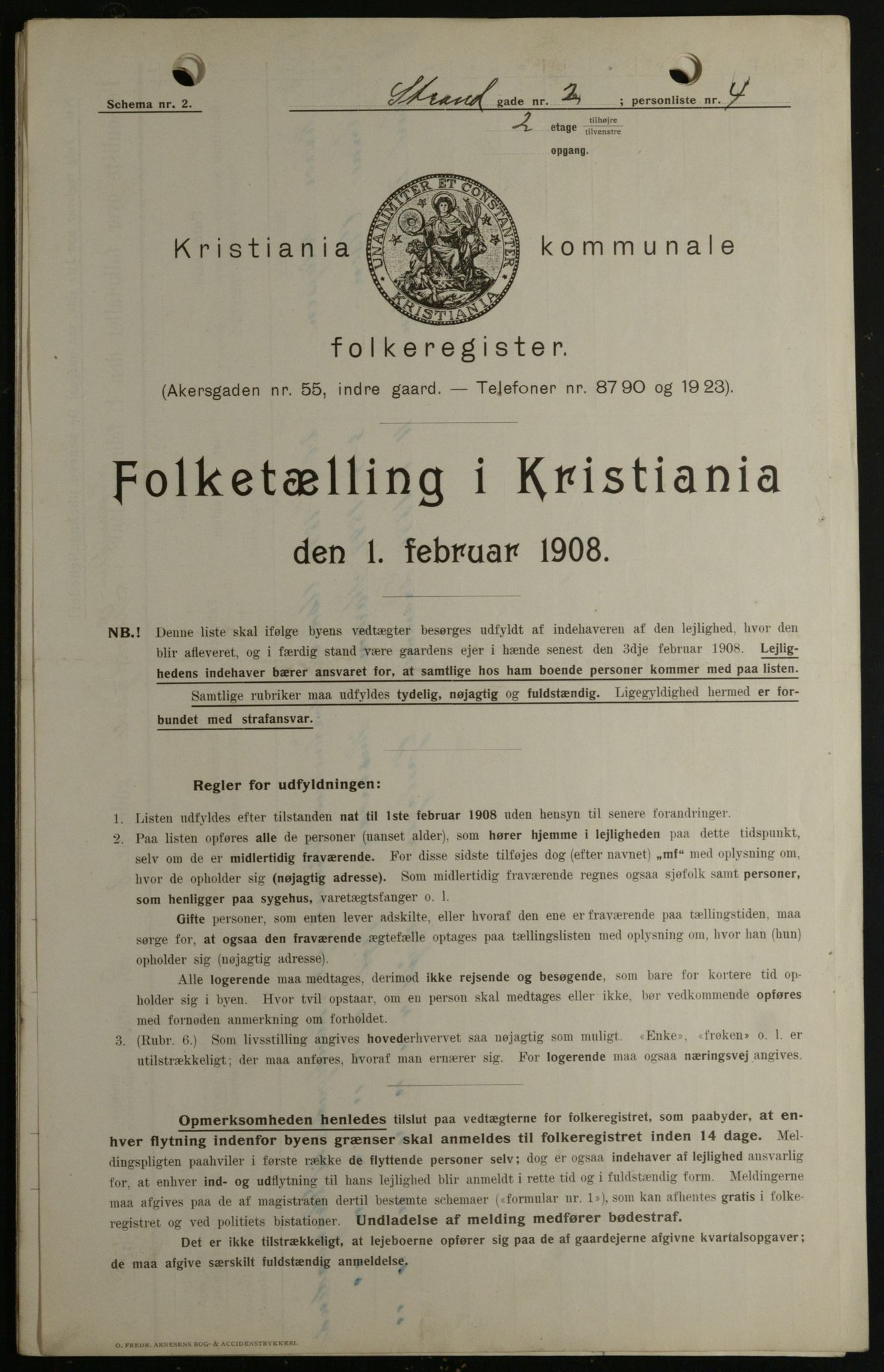 OBA, Municipal Census 1908 for Kristiania, 1908, p. 93230