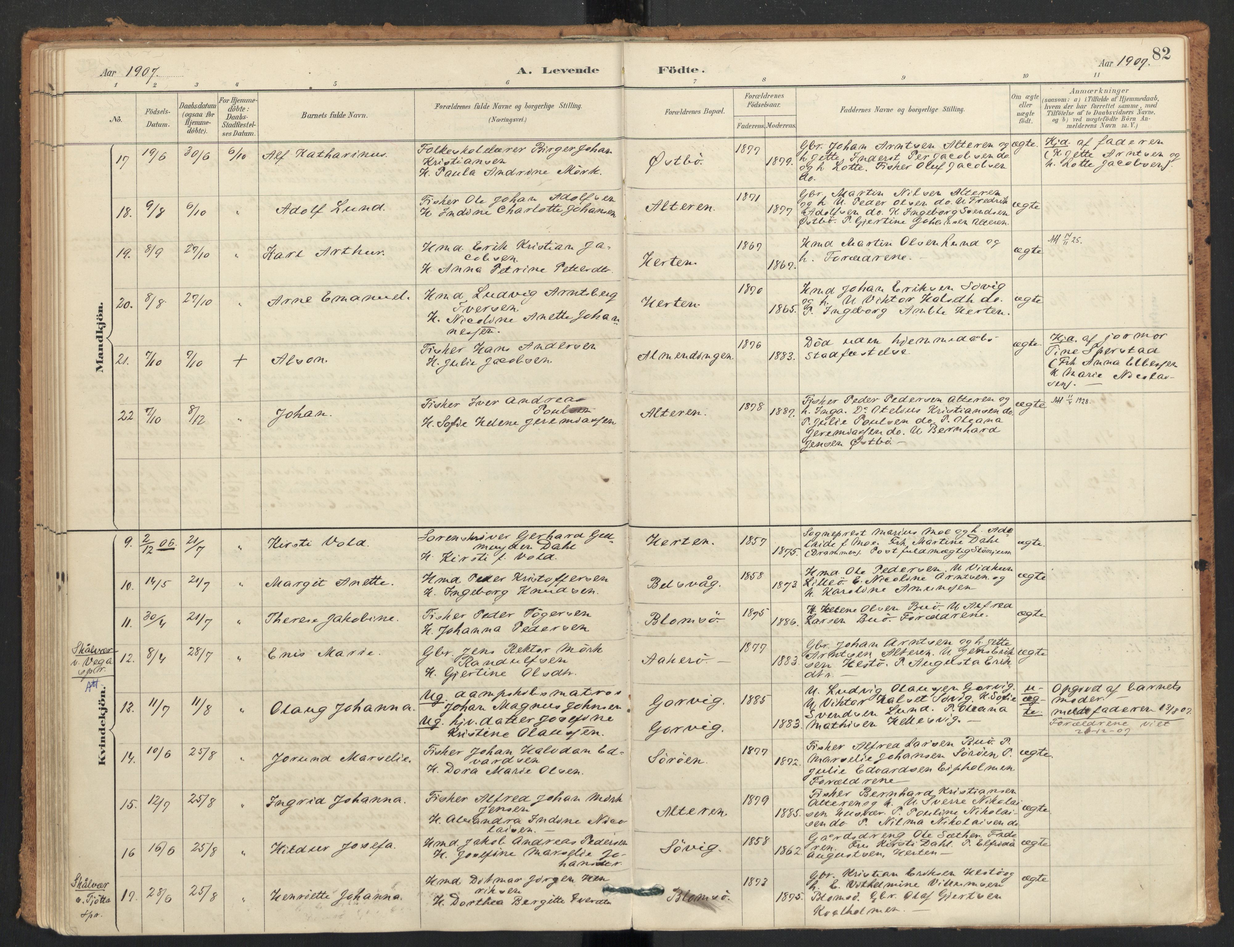 Ministerialprotokoller, klokkerbøker og fødselsregistre - Nordland, AV/SAT-A-1459/830/L0453: Parish register (official) no. 830A17, 1886-1911, p. 82