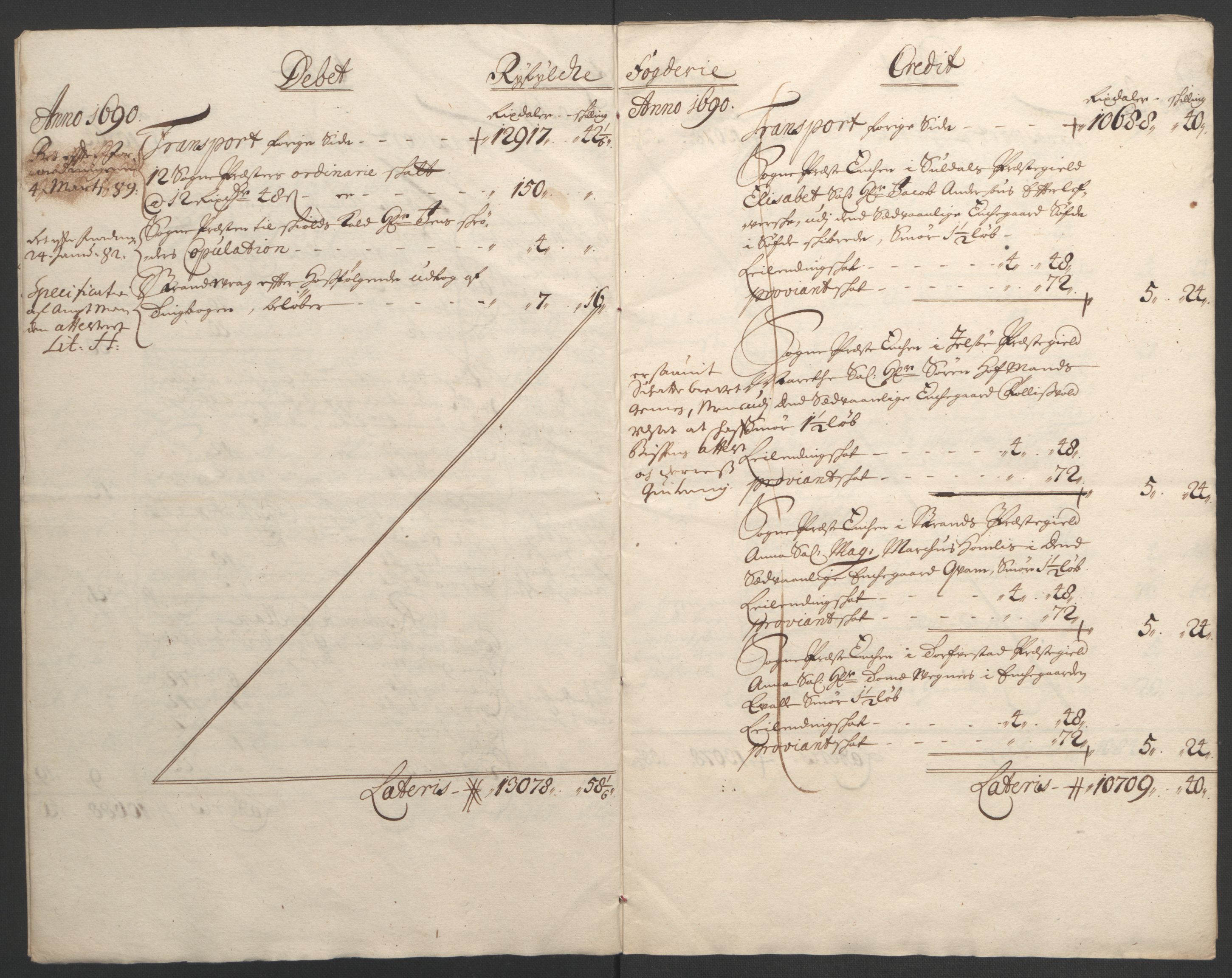 Rentekammeret inntil 1814, Reviderte regnskaper, Fogderegnskap, AV/RA-EA-4092/R47/L2856: Fogderegnskap Ryfylke, 1689-1693, p. 154