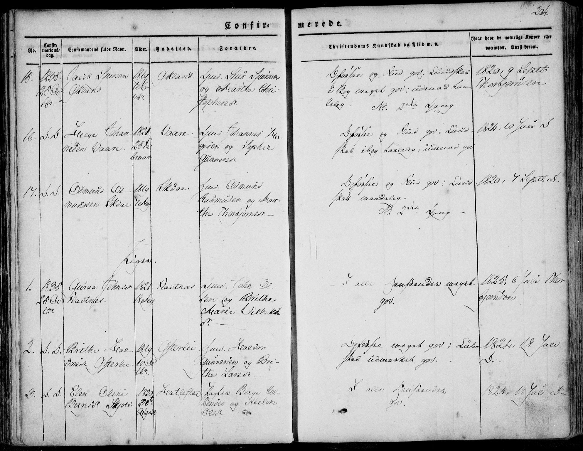 Skjold sokneprestkontor, AV/SAST-A-101847/H/Ha/Haa/L0006: Parish register (official) no. A 6.1, 1835-1858, p. 204