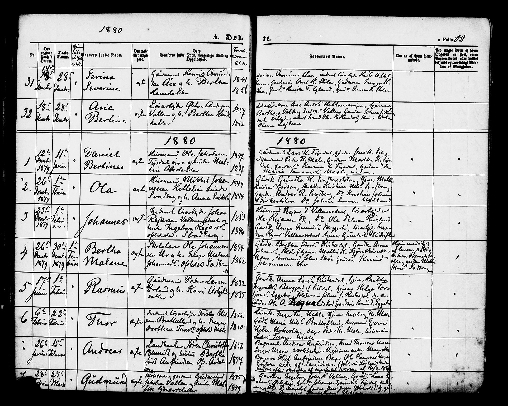 Hjelmeland sokneprestkontor, AV/SAST-A-101843/01/IV/L0012: Parish register (official) no. A 12, 1862-1886, p. 52