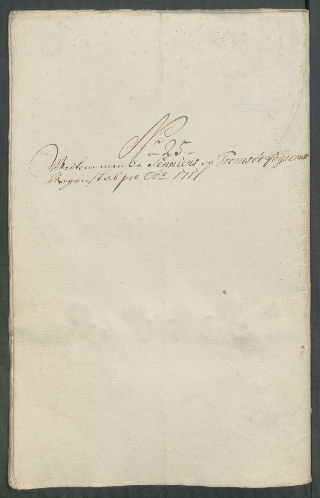 Rentekammeret inntil 1814, Reviderte regnskaper, Fogderegnskap, AV/RA-EA-4092/R68/L4763: Fogderegnskap Senja og Troms, 1717, p. 240