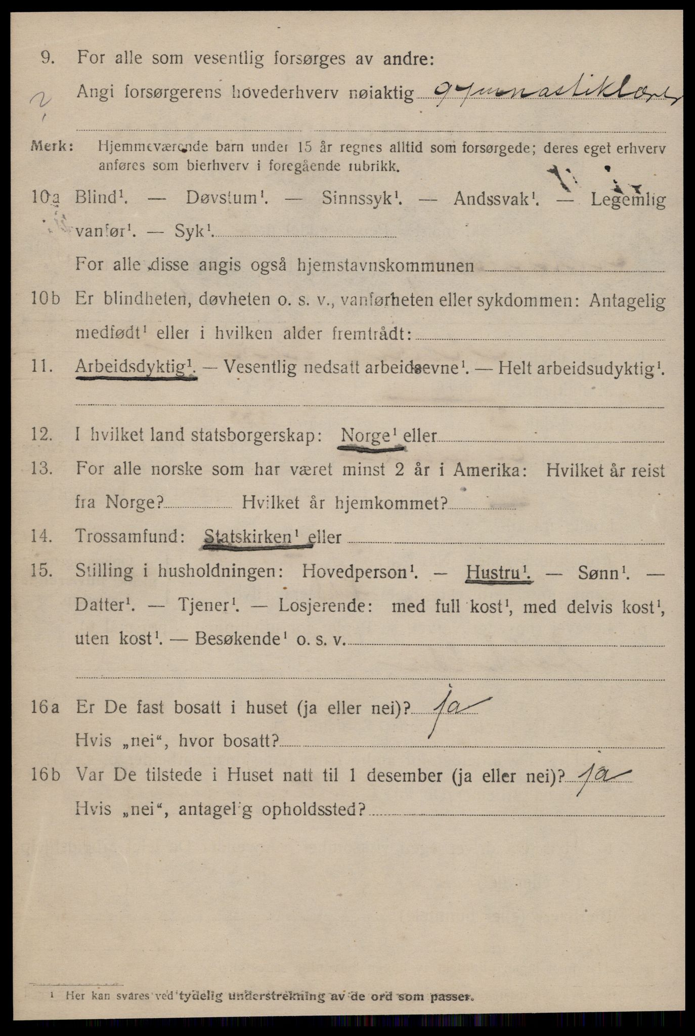 SAT, 1920 census for Ålesund, 1920, p. 16069