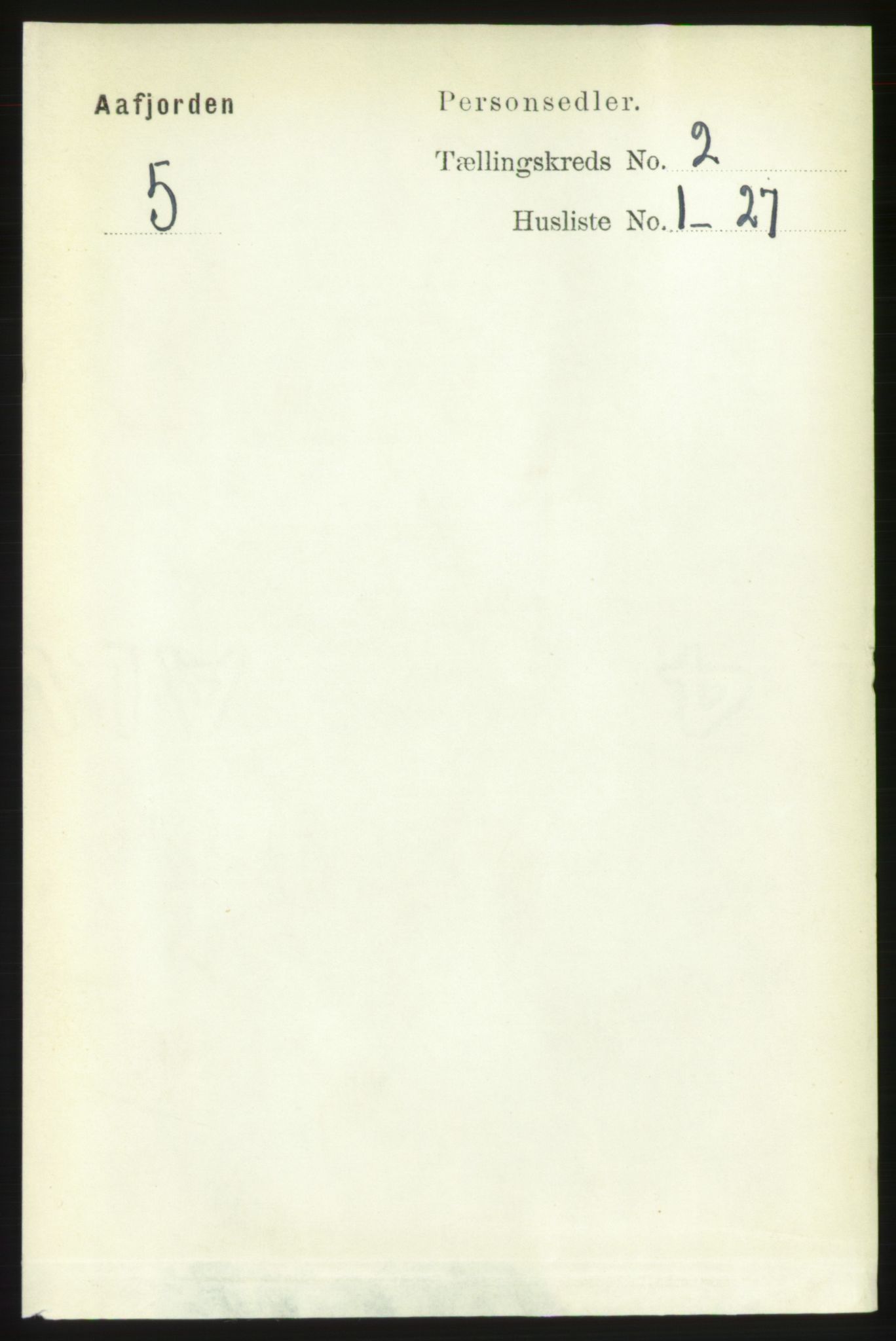 RA, 1891 census for 1630 Åfjord, 1891, p. 376