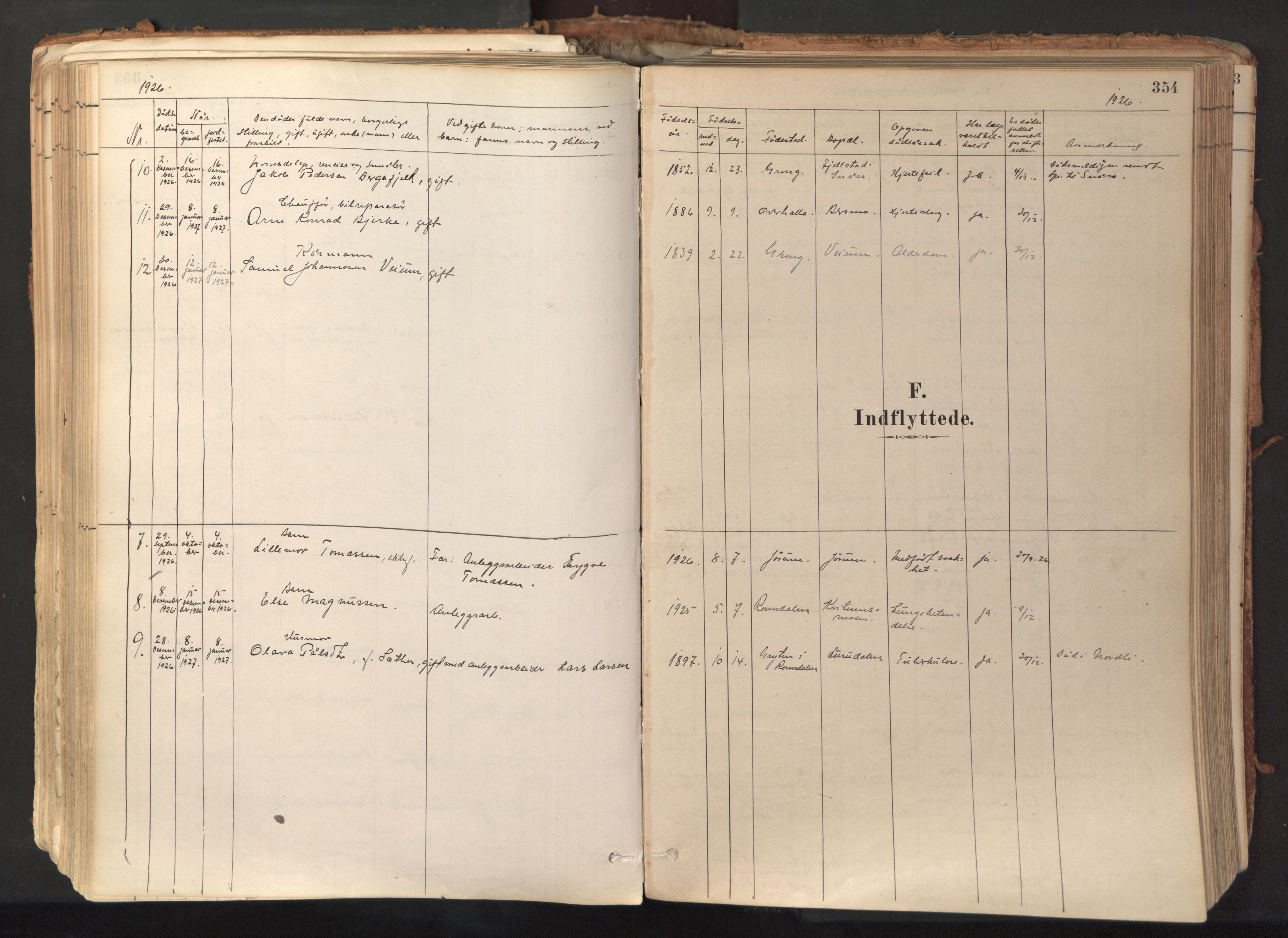 Ministerialprotokoller, klokkerbøker og fødselsregistre - Nord-Trøndelag, SAT/A-1458/758/L0519: Parish register (official) no. 758A04, 1880-1926, p. 354