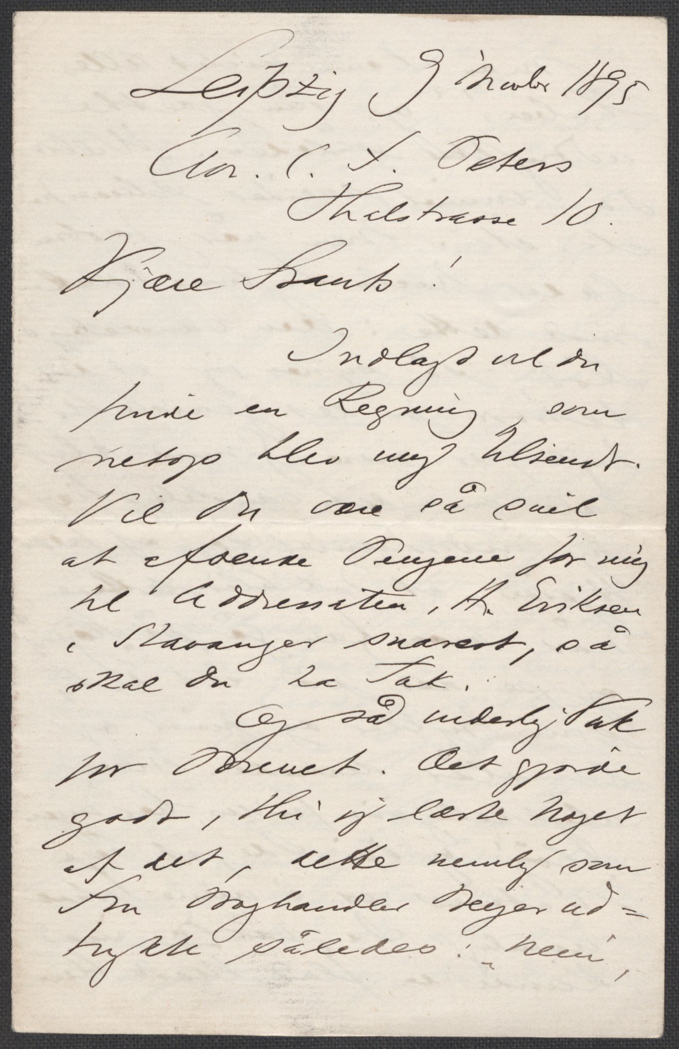 Beyer, Frants, AV/RA-PA-0132/F/L0001: Brev fra Edvard Grieg til Frantz Beyer og "En del optegnelser som kan tjene til kommentar til brevene" av Marie Beyer, 1872-1907, p. 454