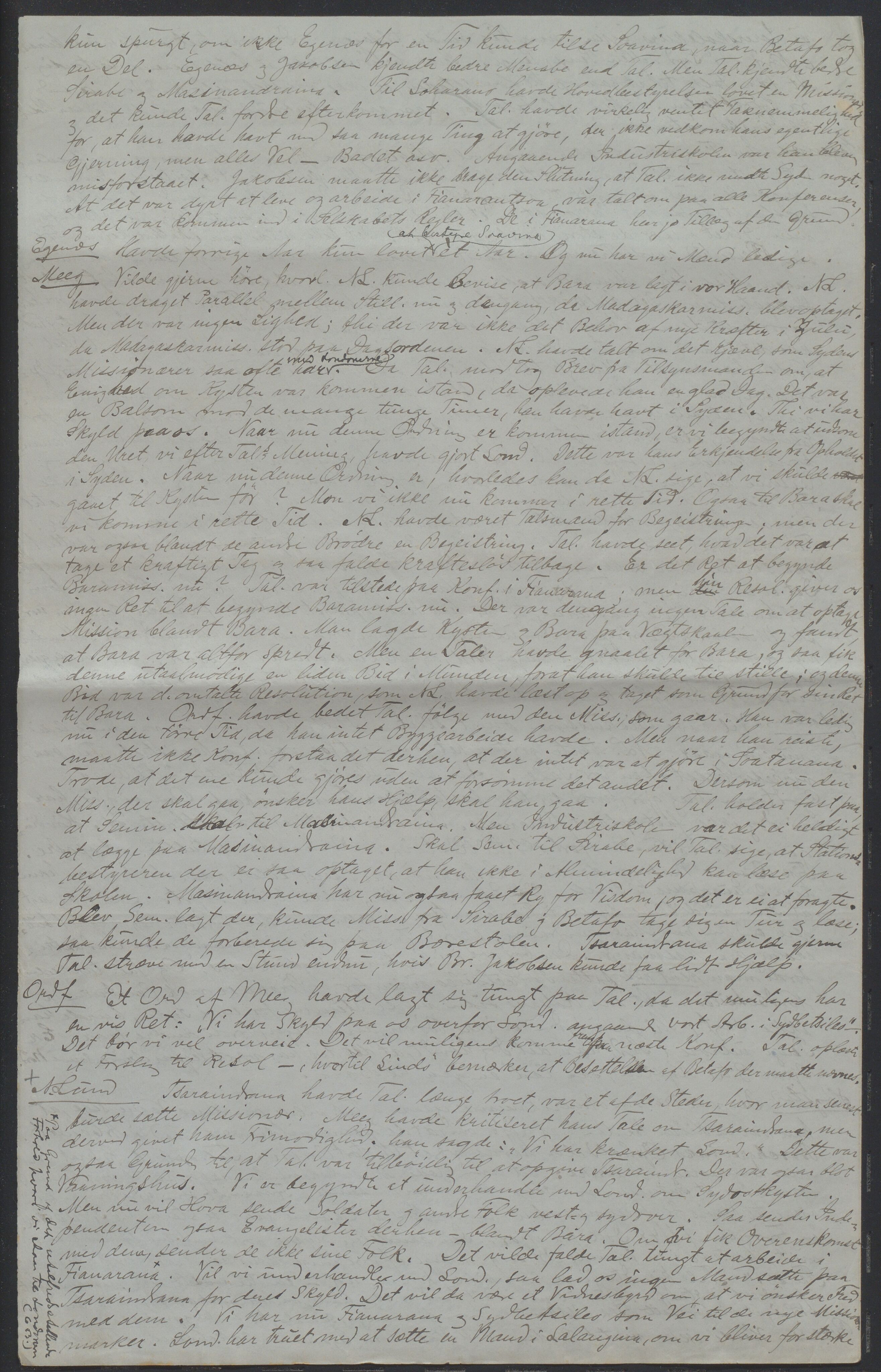 Det Norske Misjonsselskap - hovedadministrasjonen, VID/MA-A-1045/D/Da/Daa/L0037/0006: Konferansereferat og årsberetninger / Konferansereferat fra Madagaskar Innland., 1888