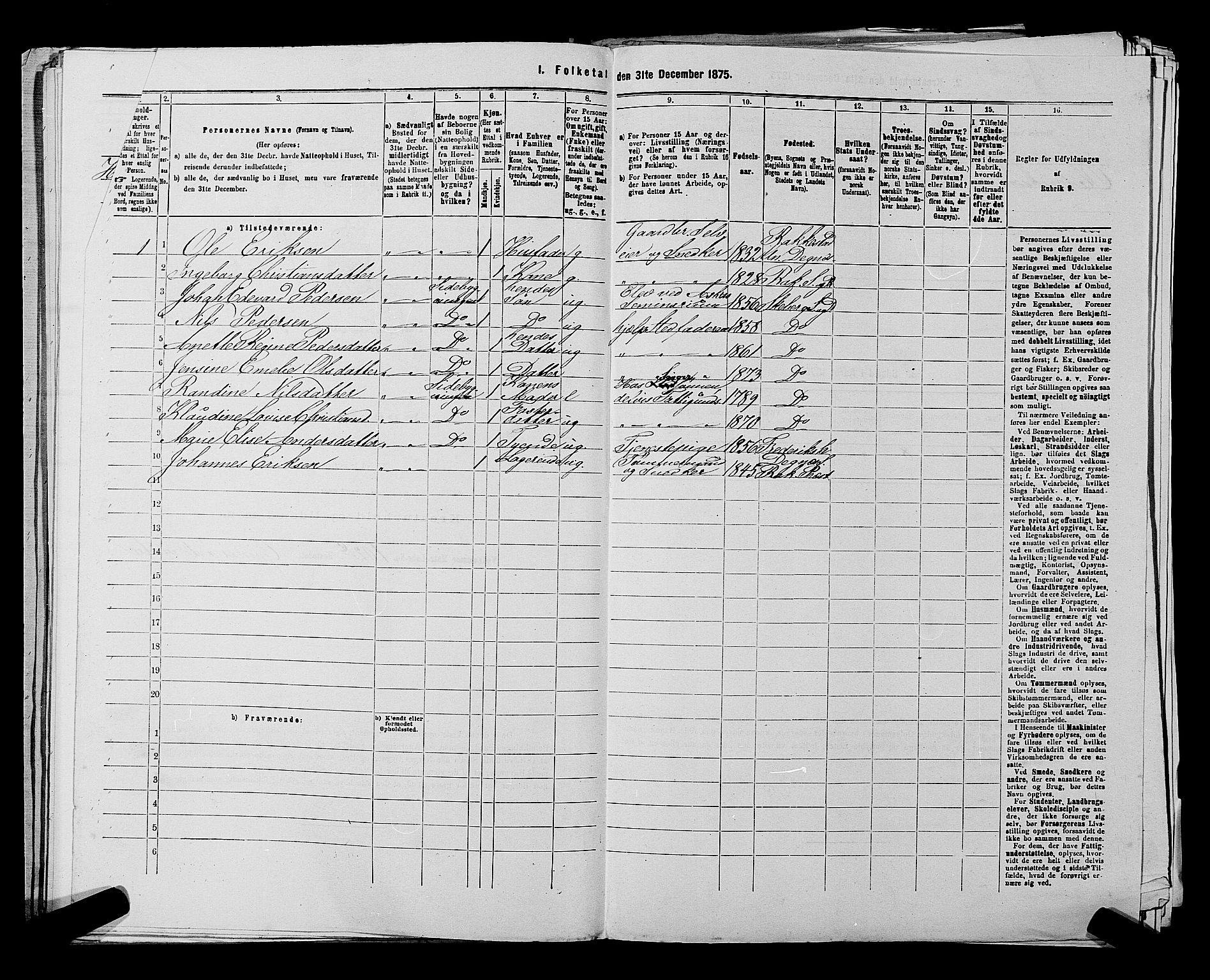 RA, 1875 census for 0115P Skjeberg, 1875, p. 891