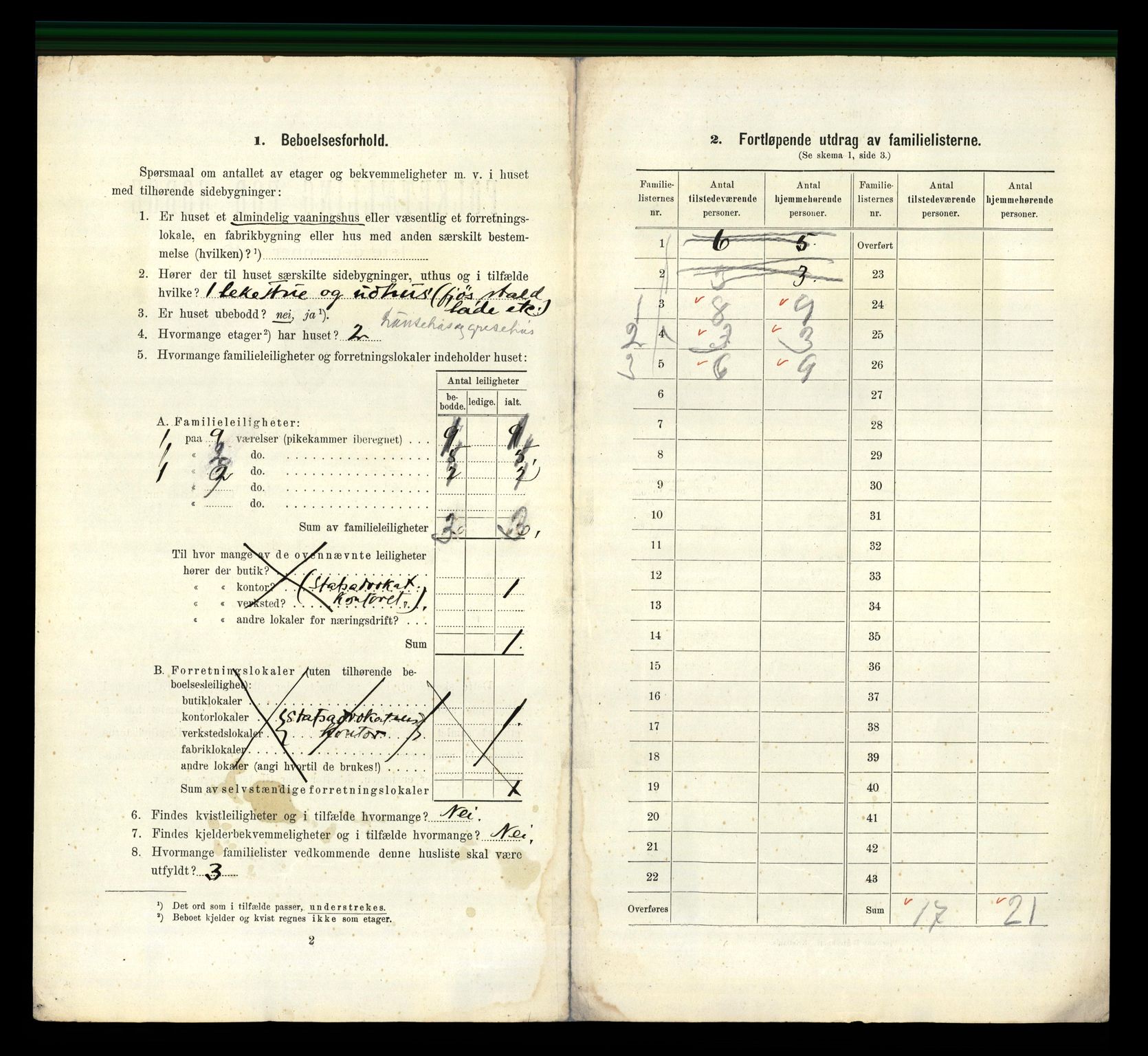 RA, 1910 census for Skien, 1910, p. 2293