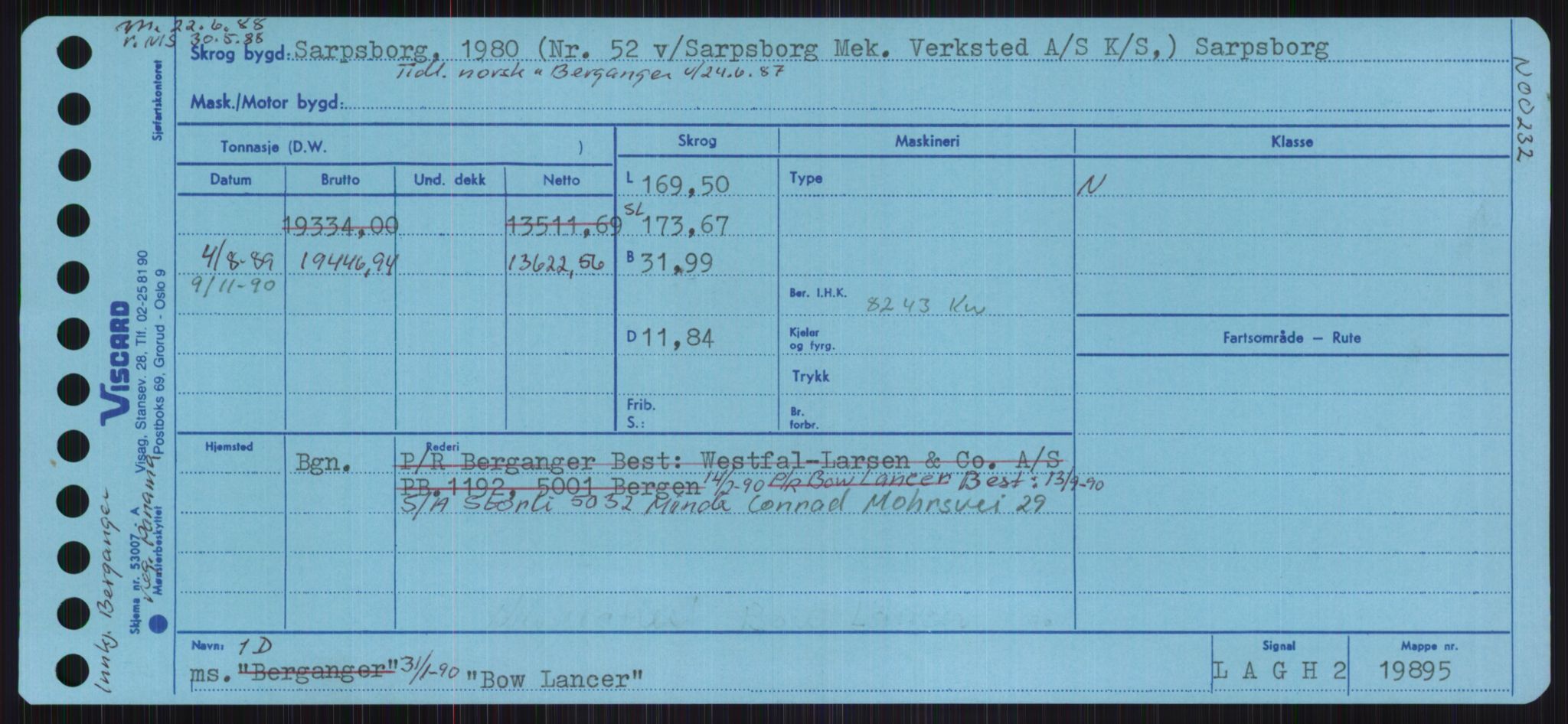 Sjøfartsdirektoratet med forløpere, Skipsmålingen, AV/RA-S-1627/H/Ha/L0001/0002: Fartøy, A-Eig / Fartøy Bjør-Eig, p. 185