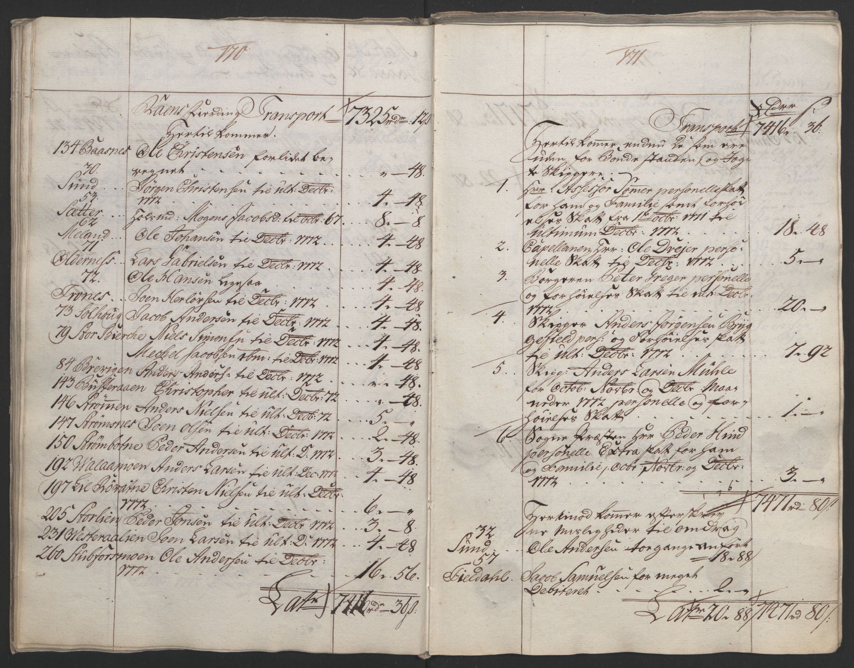 Rentekammeret inntil 1814, Reviderte regnskaper, Fogderegnskap, RA/EA-4092/R65/L4573: Ekstraskatten Helgeland, 1762-1772, p. 529