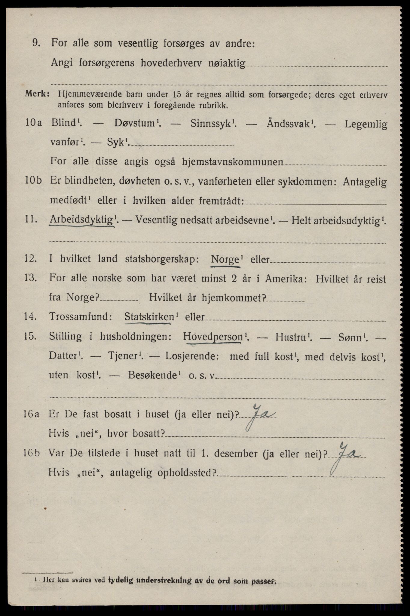 SAST, 1920 census for Høyland, 1920, p. 12079