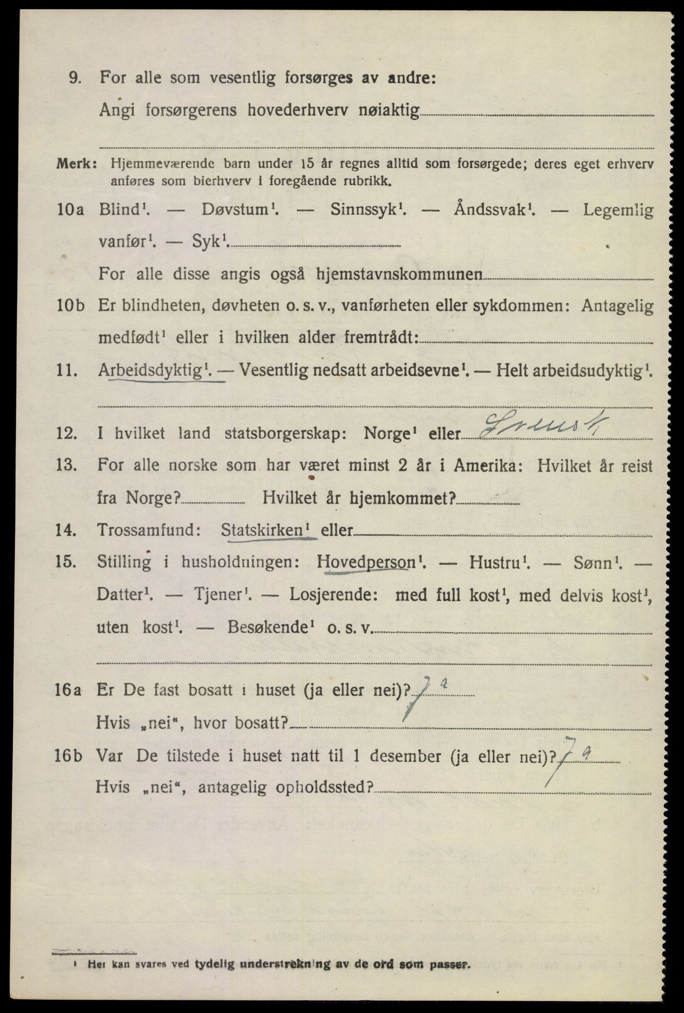 SAKO, 1920 census for Sandeherred, 1920, p. 19835