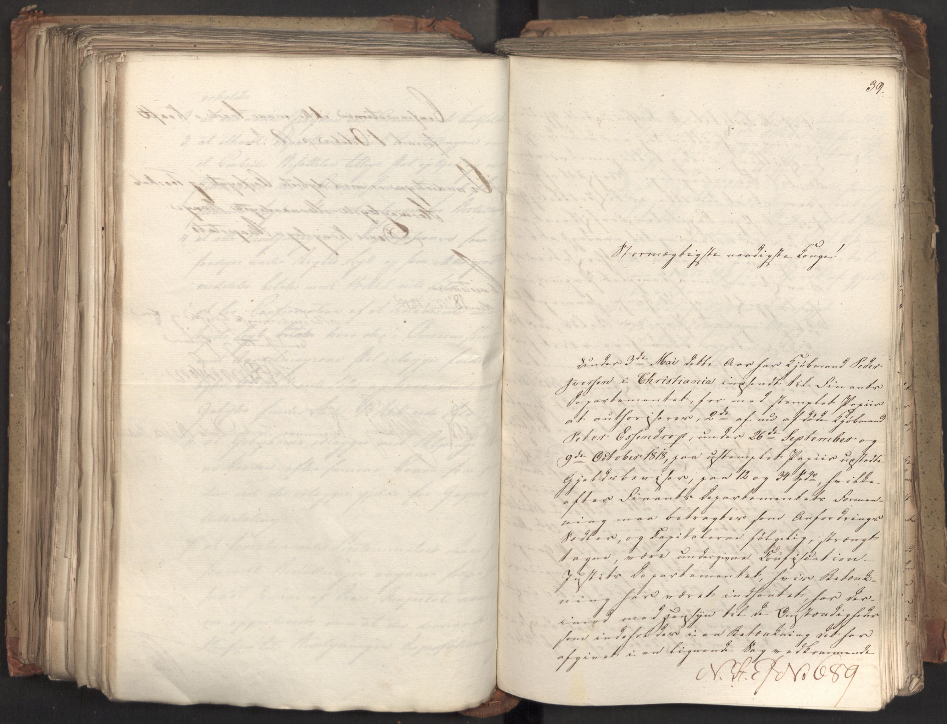 Statsrådsavdelingen i Stockholm, AV/RA-S-1003/D/Da/L0035: Regjeringsinnstillinger nr. 541-840, 1823, p. 395