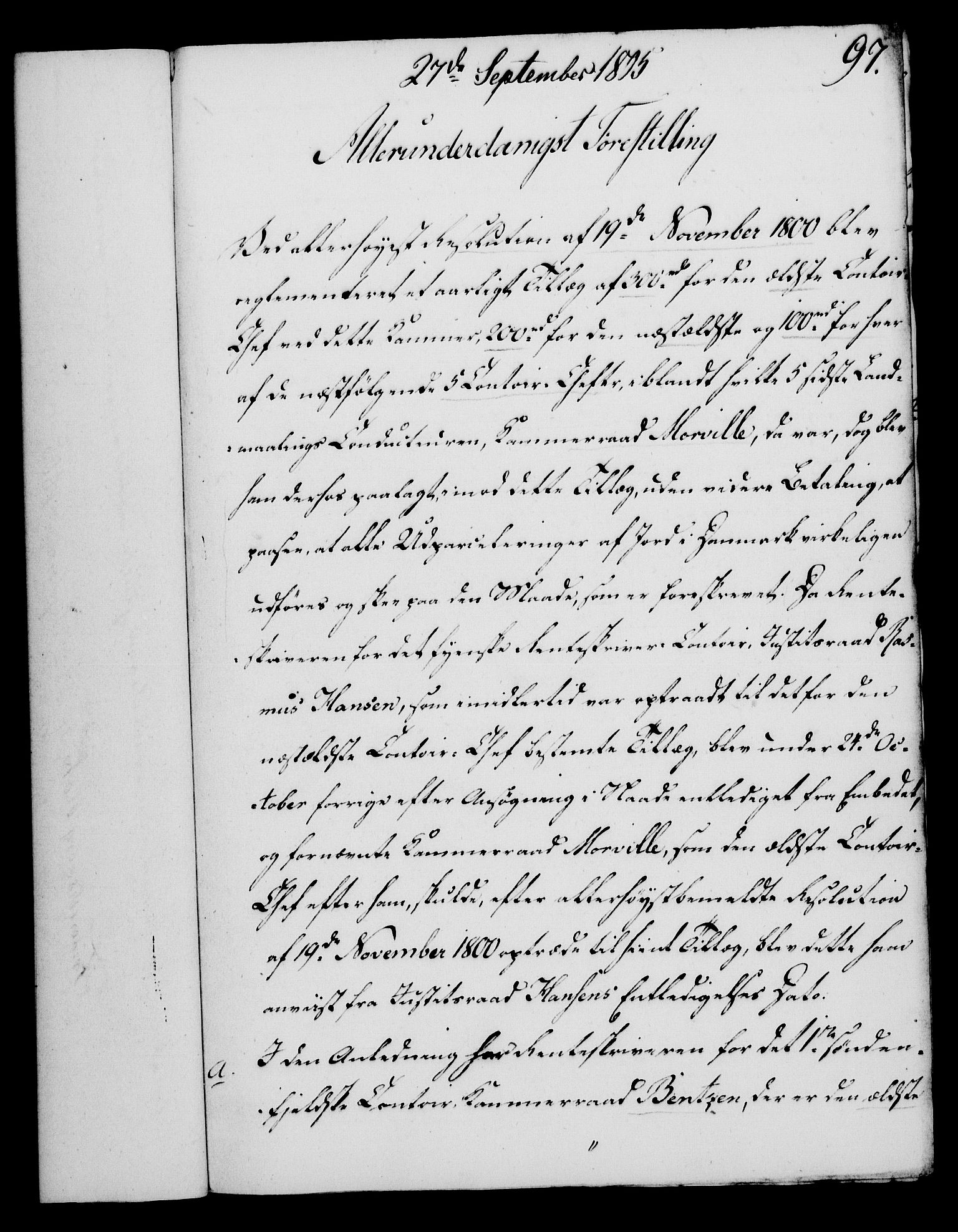 Rentekammeret, Kammerkanselliet, AV/RA-EA-3111/G/Gf/Gfa/L0087: Norsk relasjons- og resolusjonsprotokoll (merket RK 52.87), 1805, p. 548