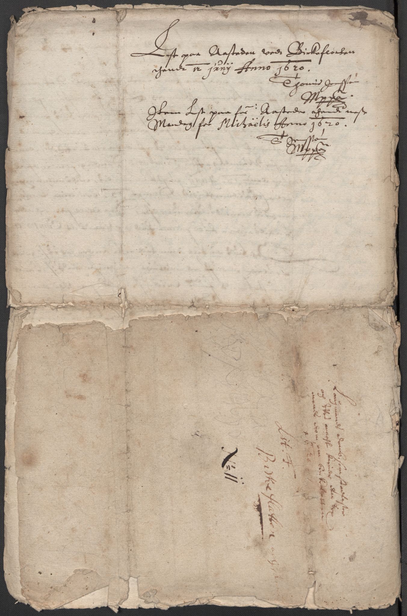 Riksarkivets diplomsamling, RA/EA-5965/F15/L0009: Prestearkiv - Akershus, 1620-1738, p. 12