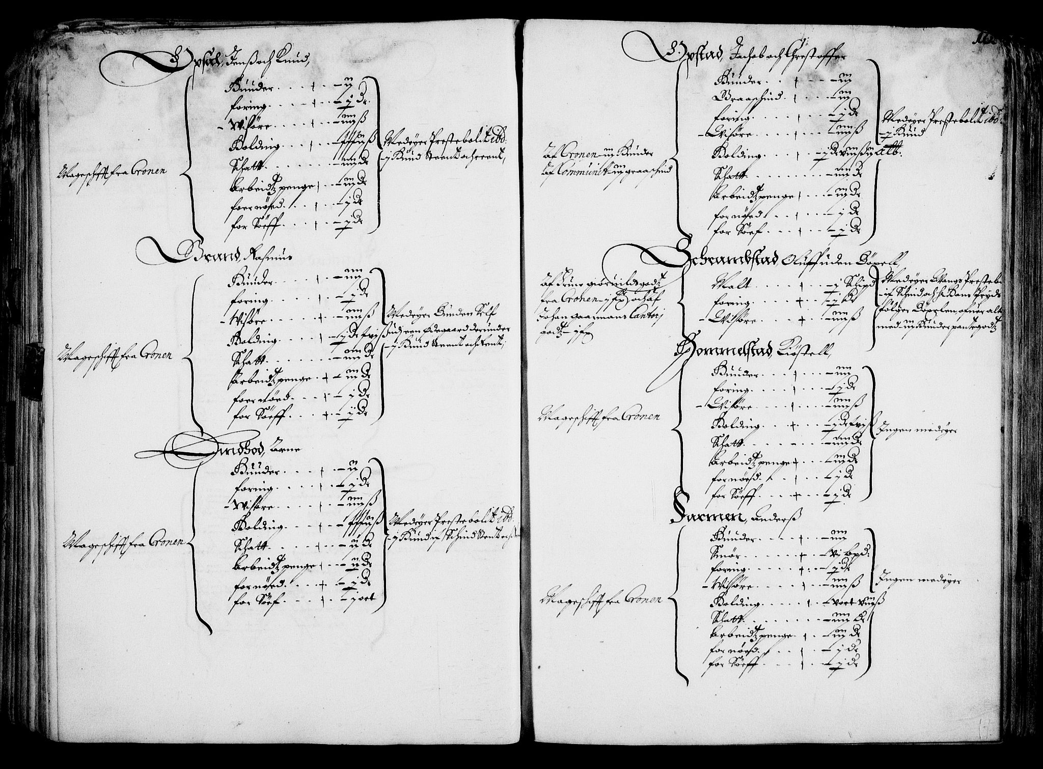 Rentekammeret inntil 1814, Realistisk ordnet avdeling, AV/RA-EA-4070/On/L0001/0001: Statens gods / [Jj 1]: Jordebok over Hannibal Sehesteds gods, 1651, p. 99