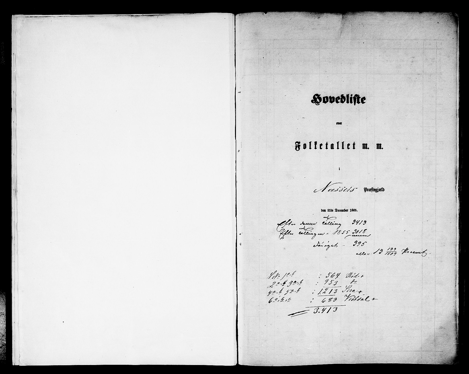 RA, 1865 census for Nesset, 1865, p. 5