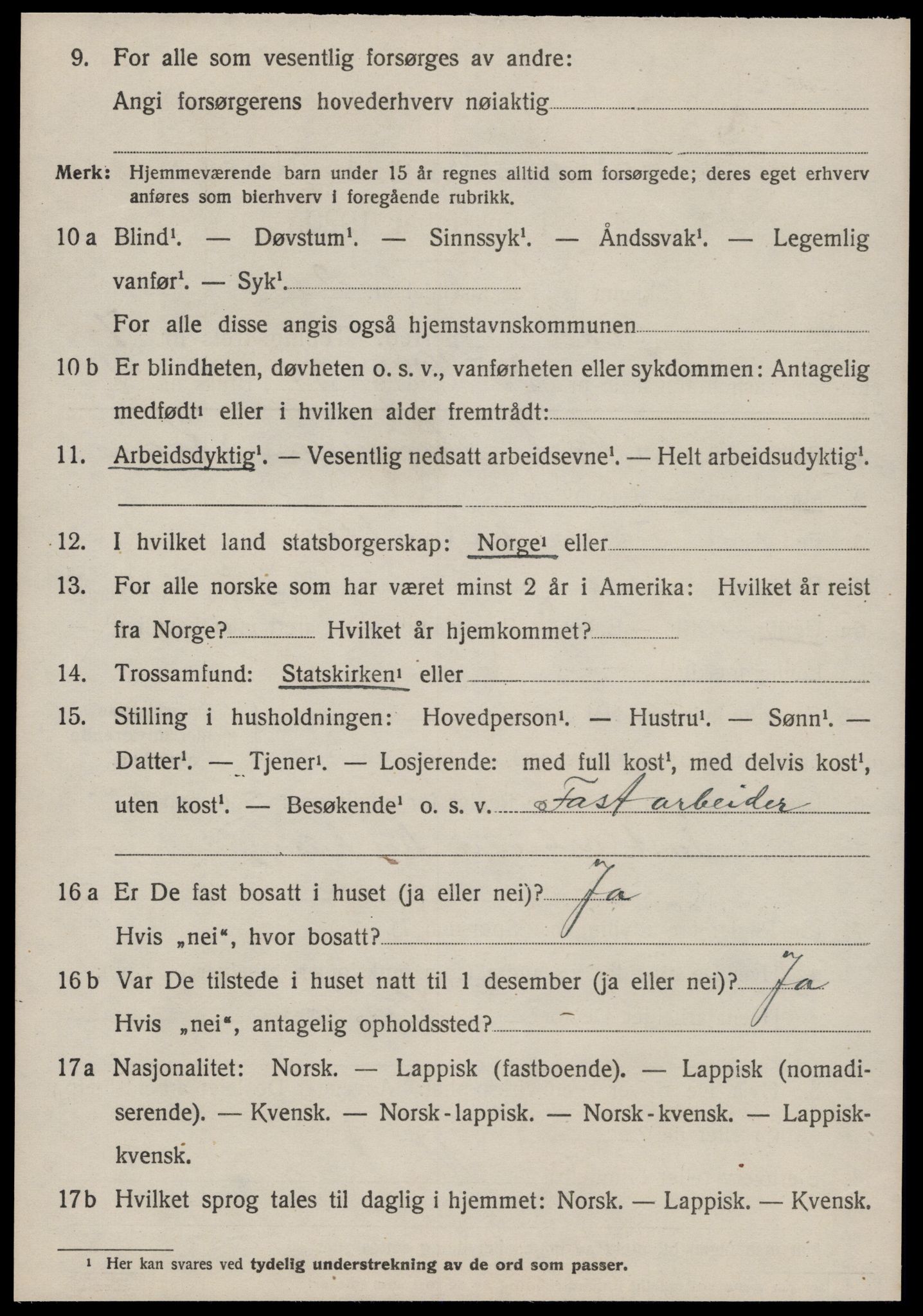 SAT, 1920 census for Å, 1920, p. 3353