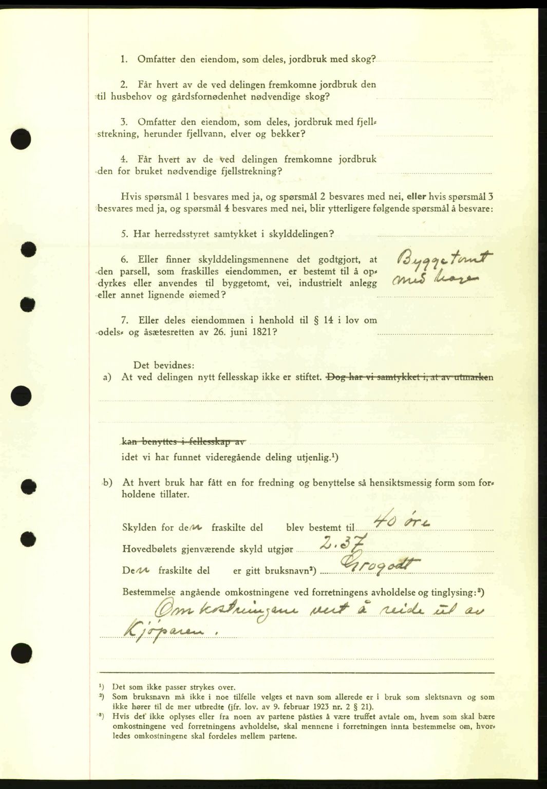 Nordre Sunnmøre sorenskriveri, AV/SAT-A-0006/1/2/2C/2Ca: Mortgage book no. A13, 1942-1942, Diary no: : 698/1942