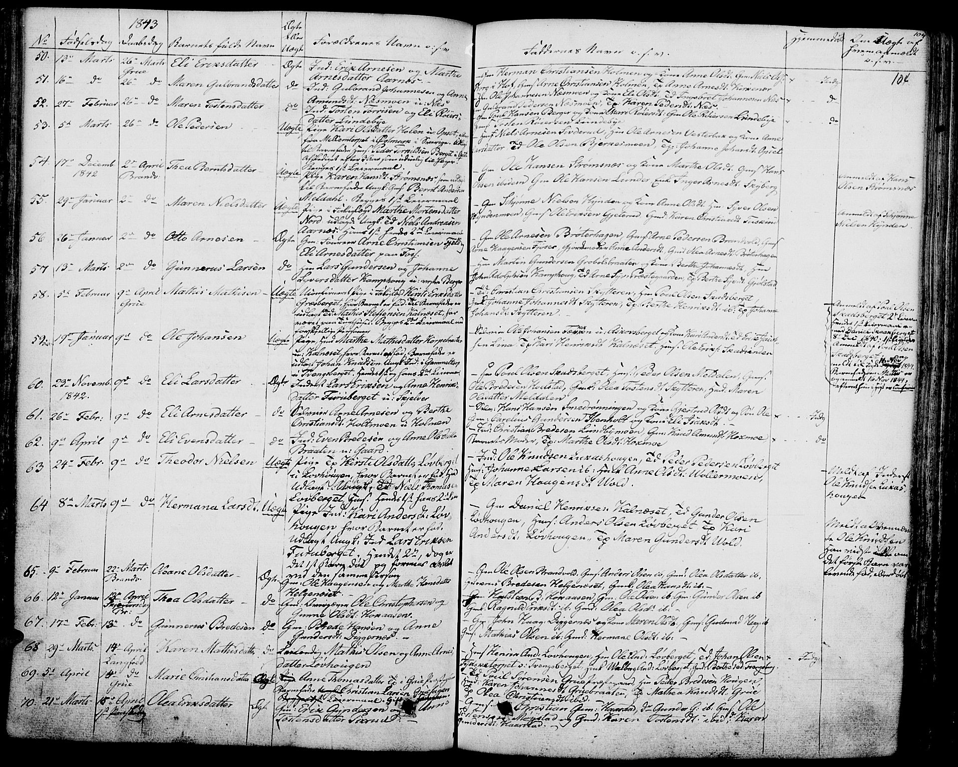 Grue prestekontor, AV/SAH-PREST-036/H/Ha/Haa/L0007: Parish register (official) no. 7, 1830-1847, p. 104