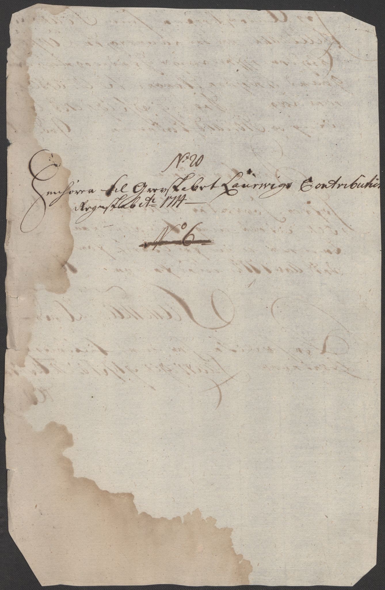 Rentekammeret inntil 1814, Reviderte regnskaper, Fogderegnskap, AV/RA-EA-4092/R33/L1986: Fogderegnskap Larvik grevskap, 1714-1715, p. 205
