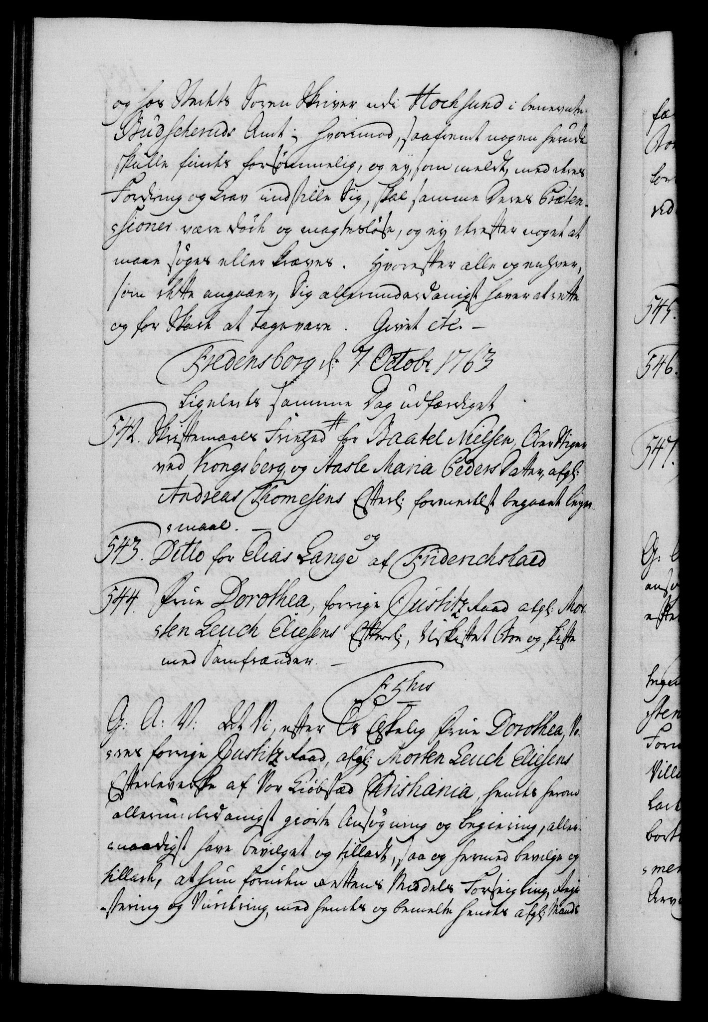 Danske Kanselli 1572-1799, AV/RA-EA-3023/F/Fc/Fca/Fcaa/L0042: Norske registre, 1763-1766, p. 189b