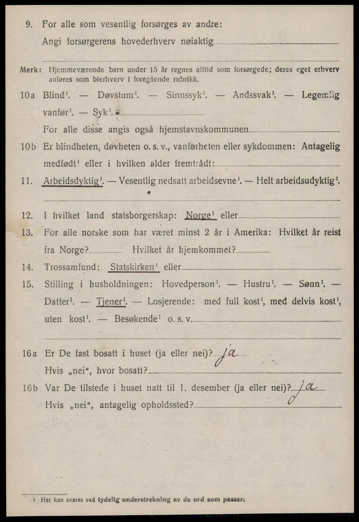 SAT, 1920 census for Bolsøy, 1920, p. 3050