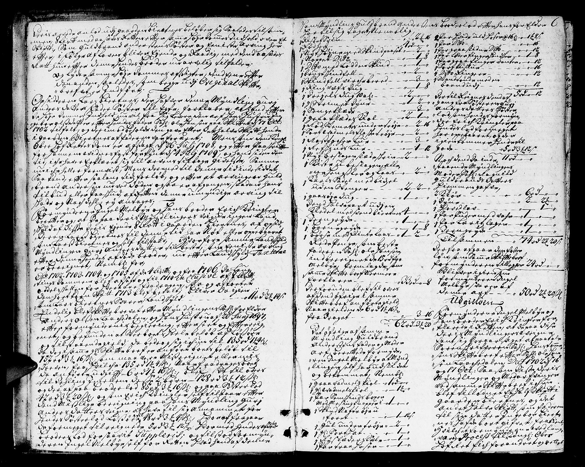 Øvre Romerike sorenskriveri, AV/SAO-A-10649/H/Hb/L0003: Skifteprotokoll nr. 3, 1715-1729, p. 5b-6a