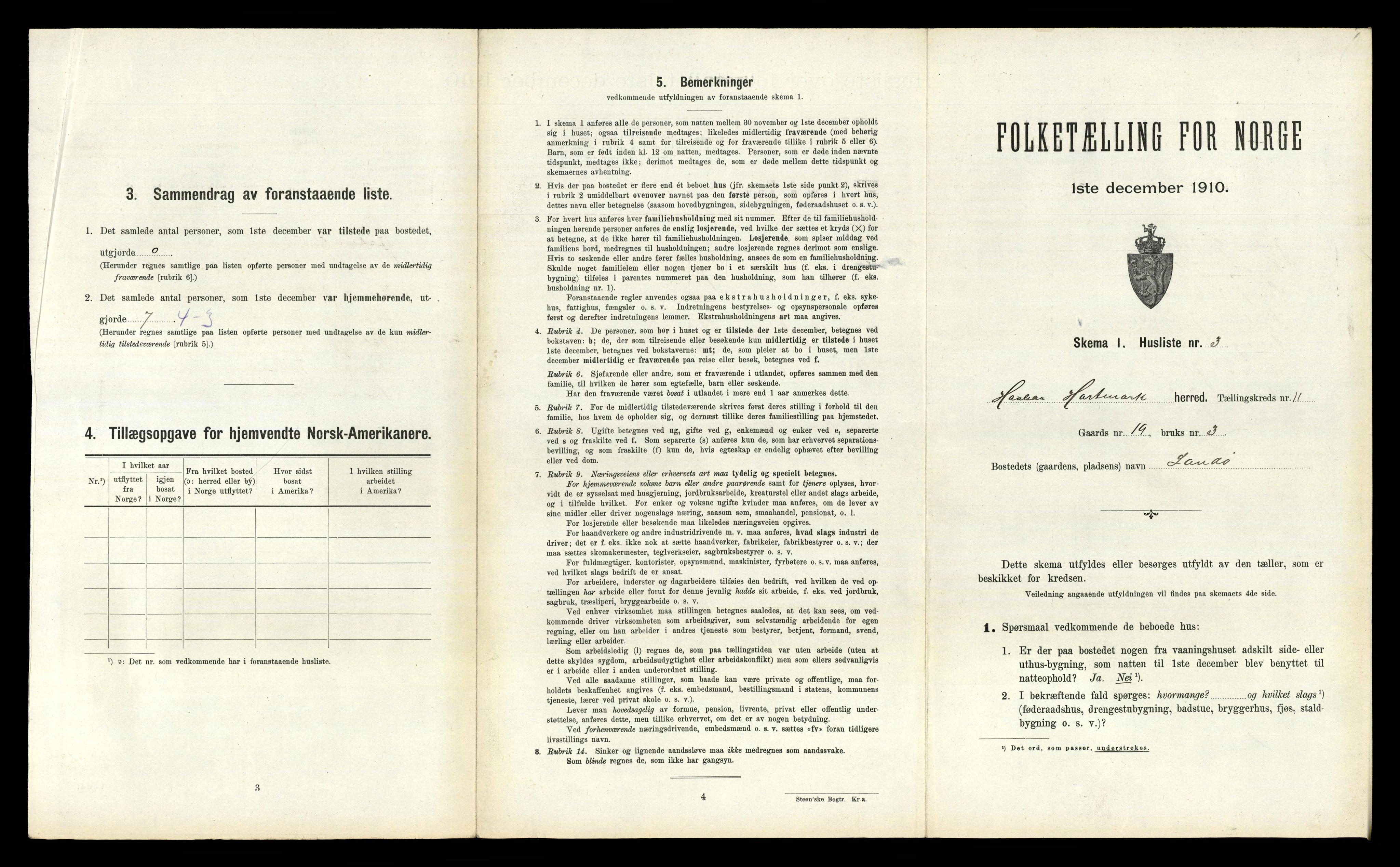 RA, 1910 census for Halse og Harkmark, 1910, p. 1048