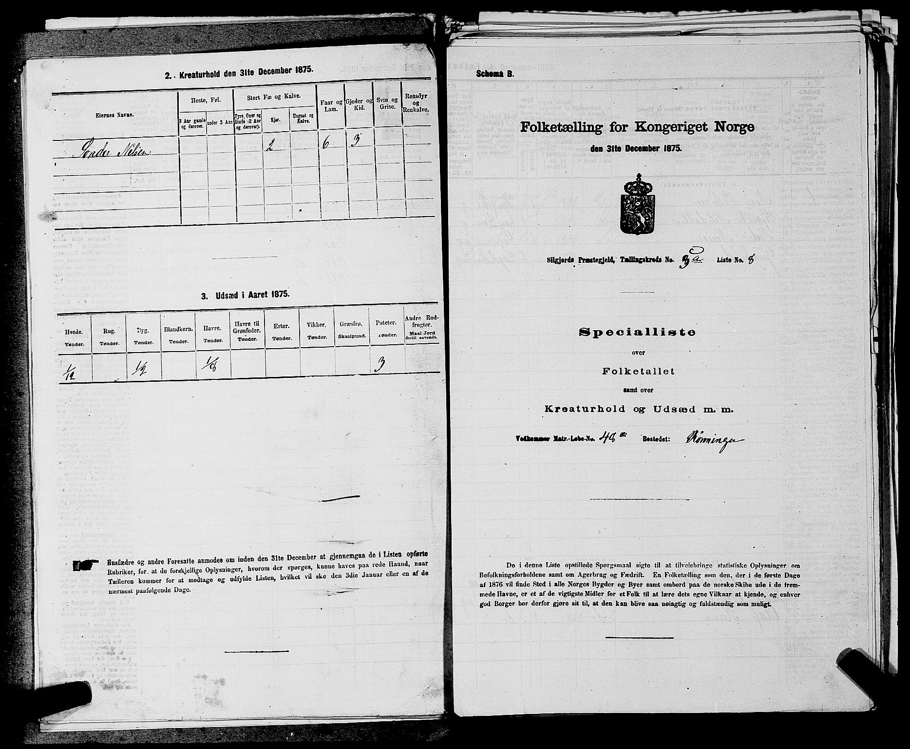 SAKO, 1875 census for 0828P Seljord, 1875, p. 564