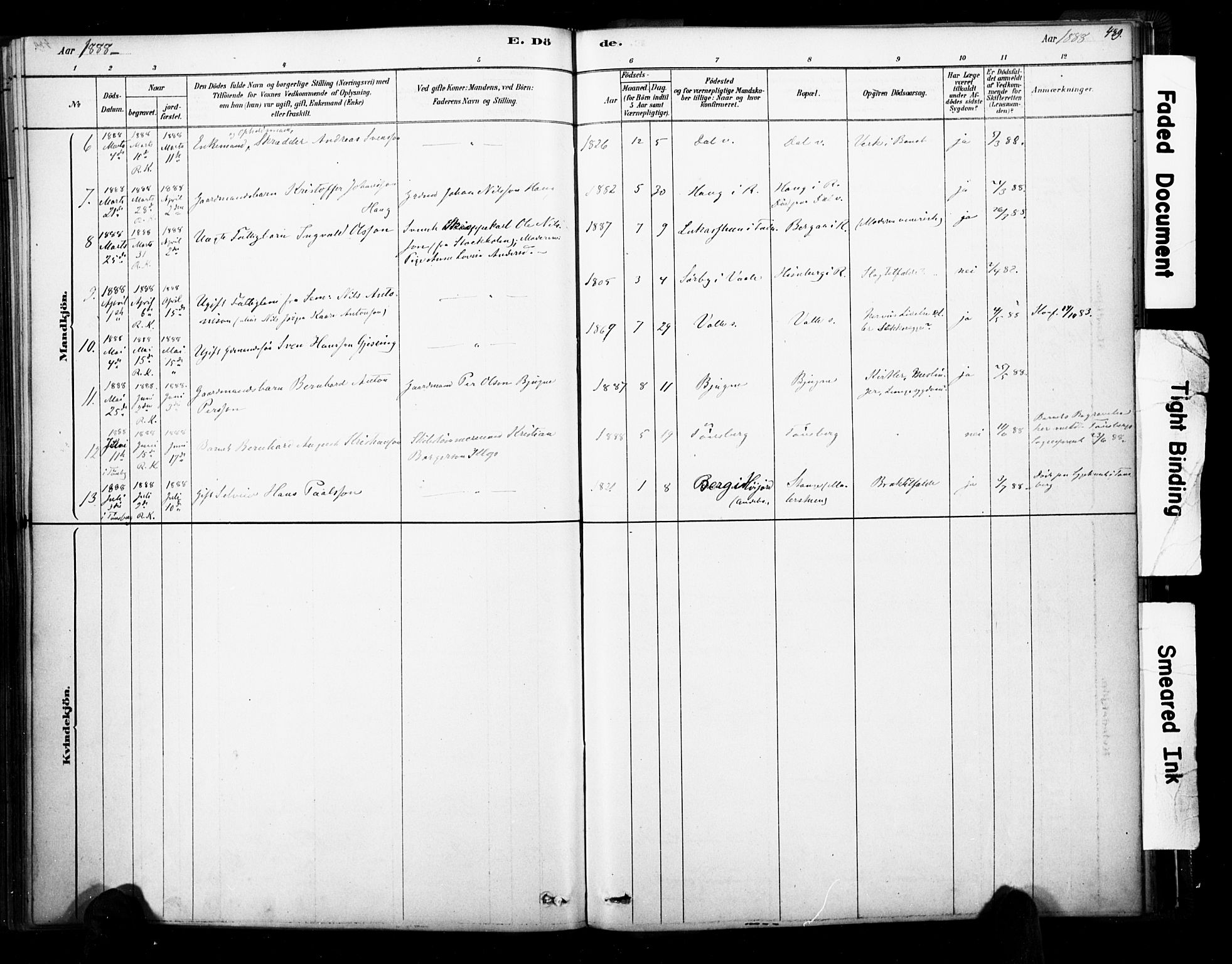 Ramnes kirkebøker, AV/SAKO-A-314/F/Fa/L0007: Parish register (official) no. I 7, 1878-1895, p. 488-489