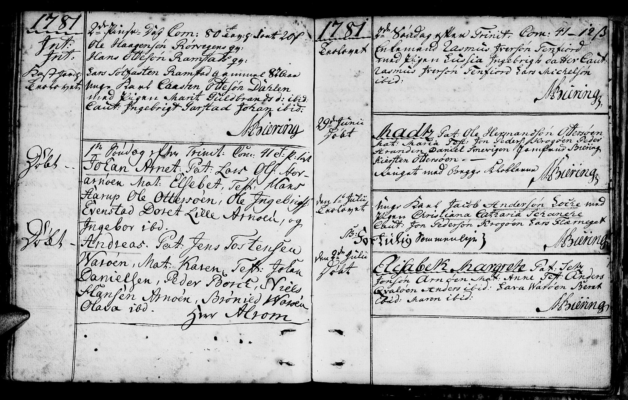 Ministerialprotokoller, klokkerbøker og fødselsregistre - Nord-Trøndelag, AV/SAT-A-1458/784/L0665: Parish register (official) no. 784A01, 1730-1785