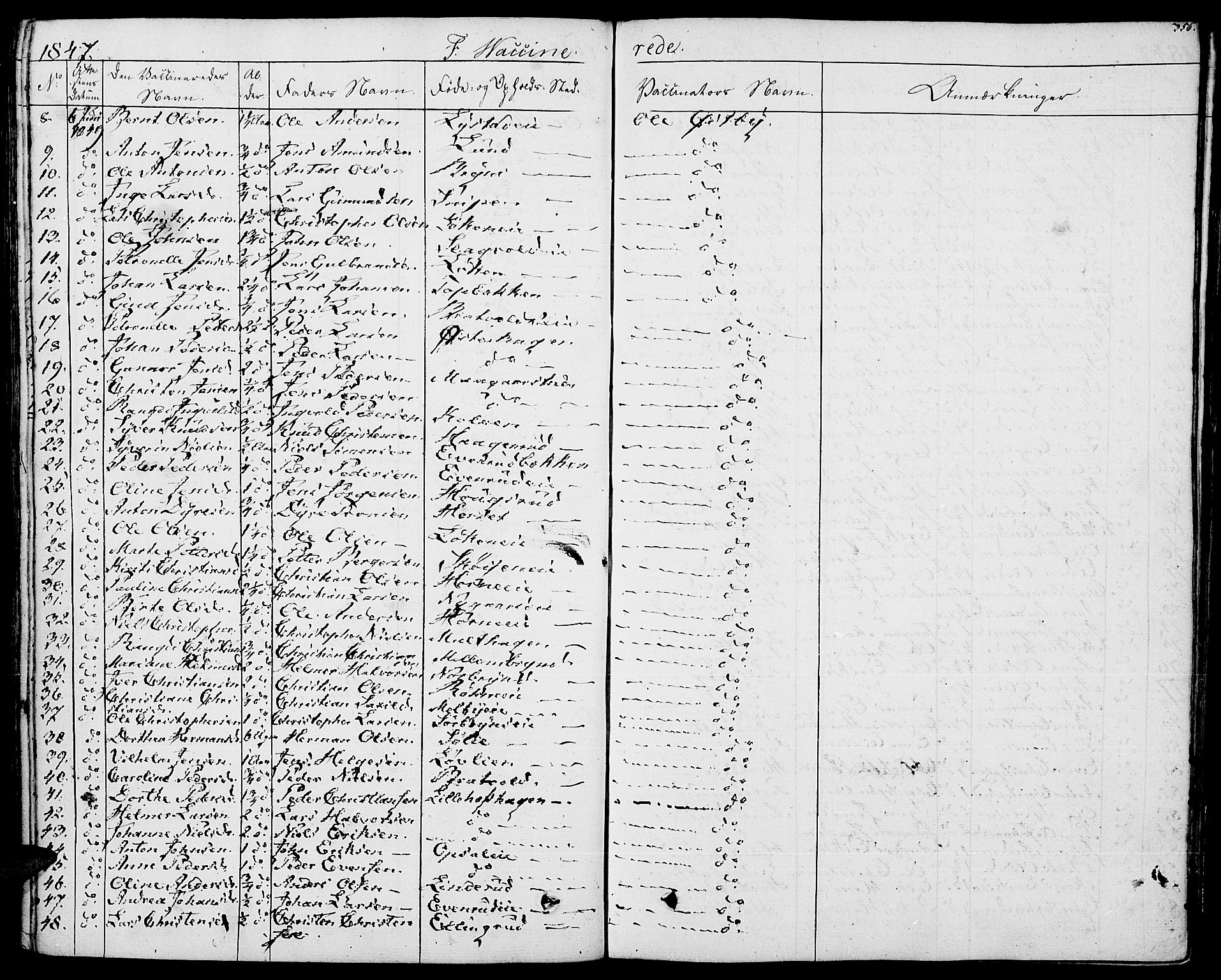 Romedal prestekontor, AV/SAH-PREST-004/K/L0003: Parish register (official) no. 3, 1829-1846, p. 356