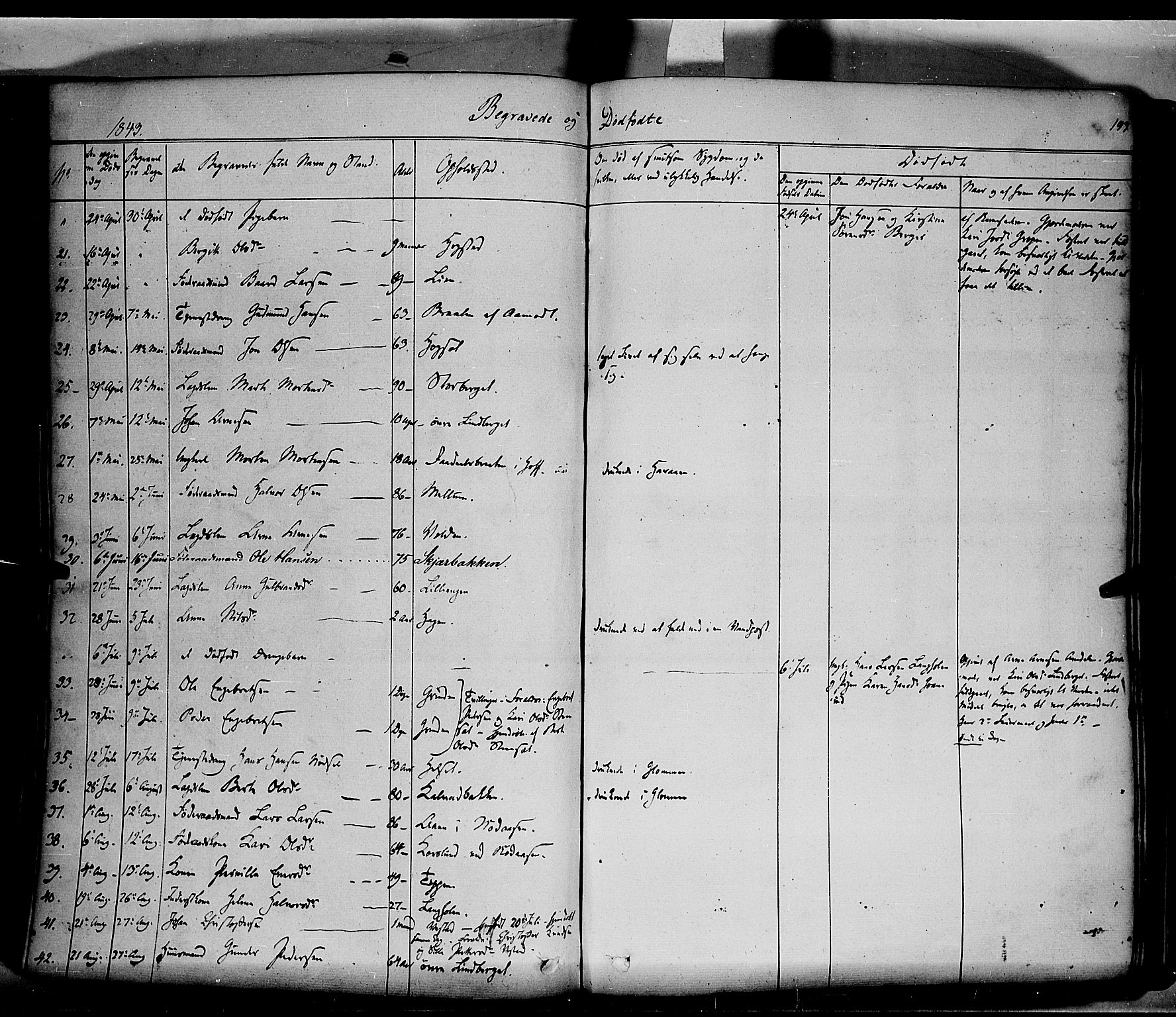 Elverum prestekontor, AV/SAH-PREST-044/H/Ha/Haa/L0009: Parish register (official) no. 9, 1843-1856, p. 197