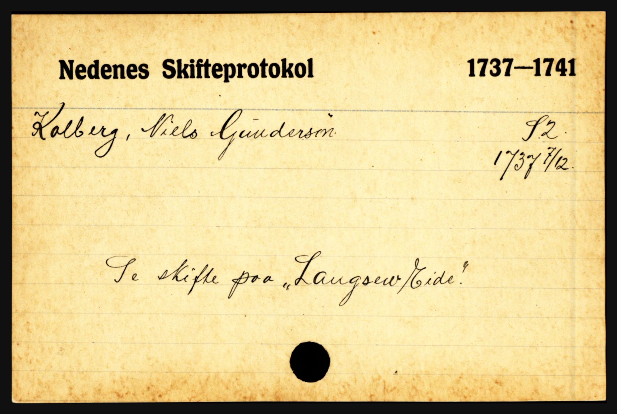 Nedenes sorenskriveri før 1824, AV/SAK-1221-0007/H, p. 15209